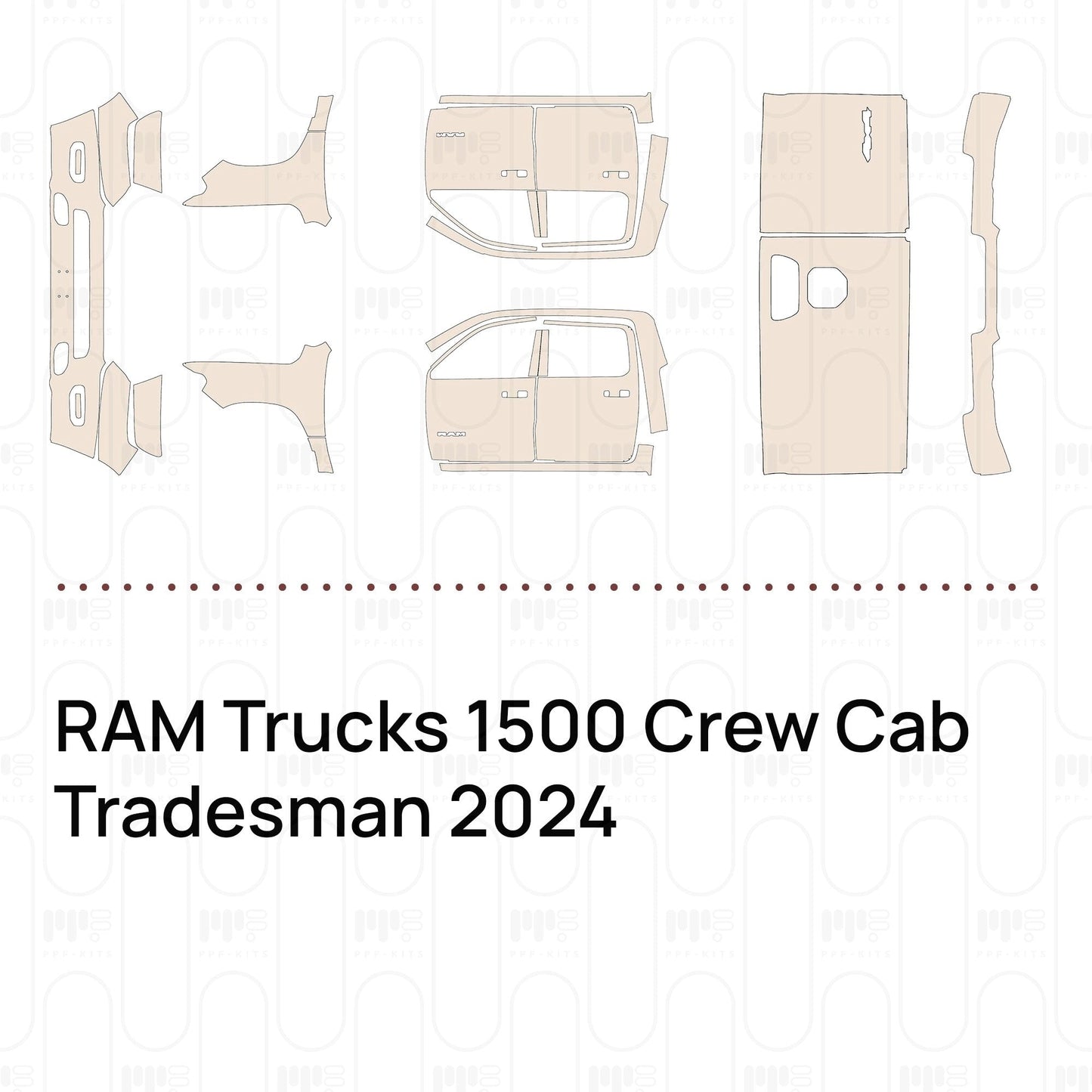 Pre-CutPPFRAMTrucks1500CrewCabTradesman2024