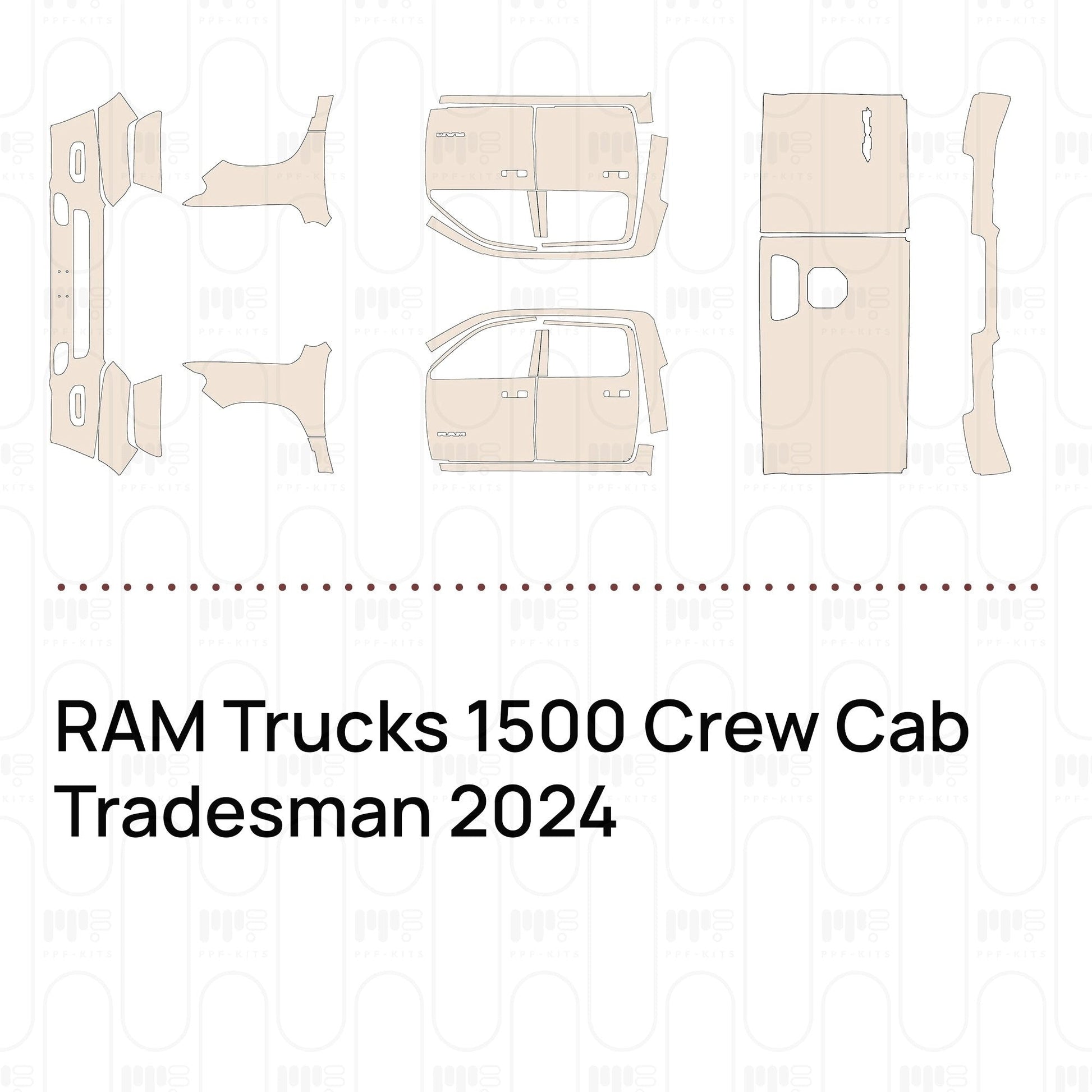 Pre-CutPPFRAMTrucks1500CrewCabTradesman2024