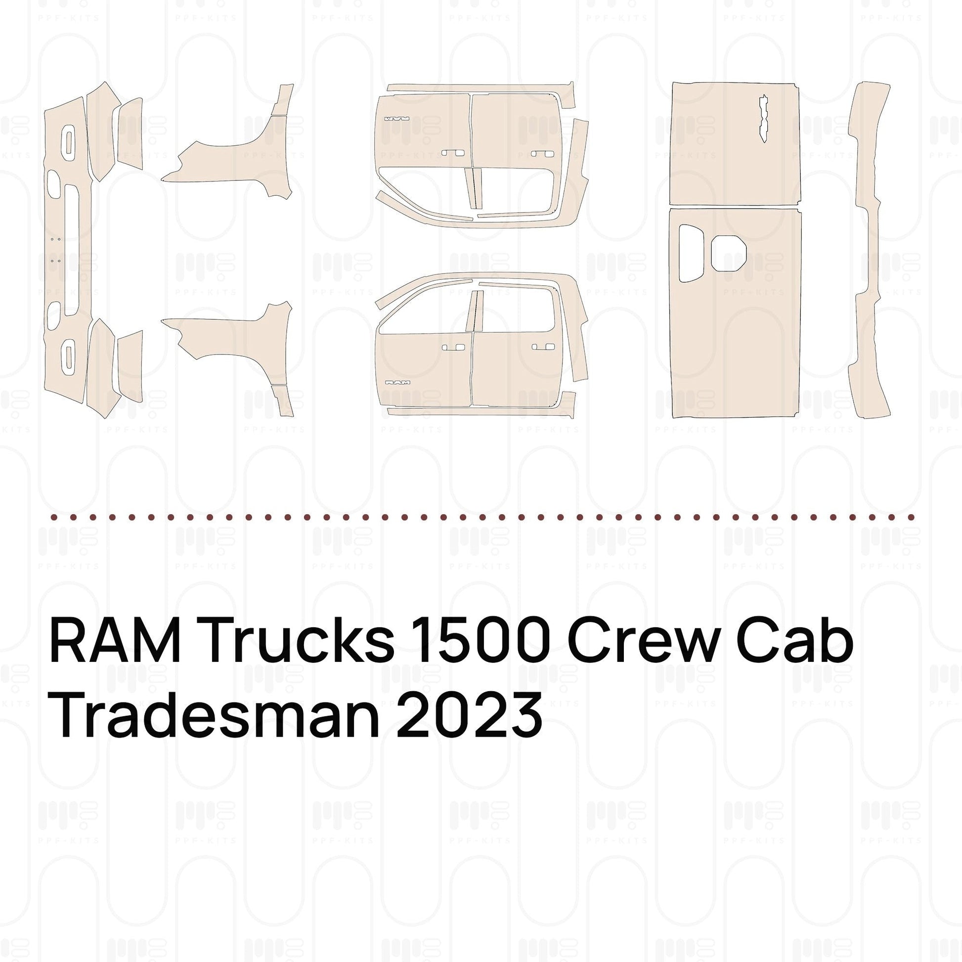 Pre-CutPPFRAMTrucks1500CrewCabTradesman2023