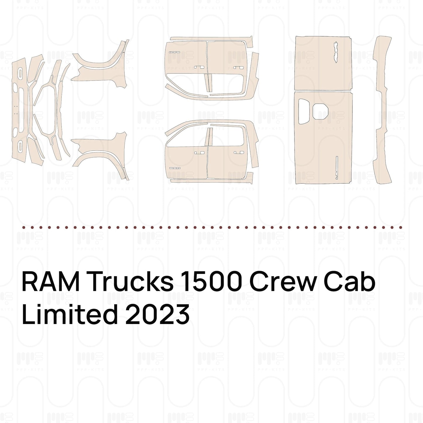 Pre-CutPPFRAMTrucks1500CrewCabLimited2023