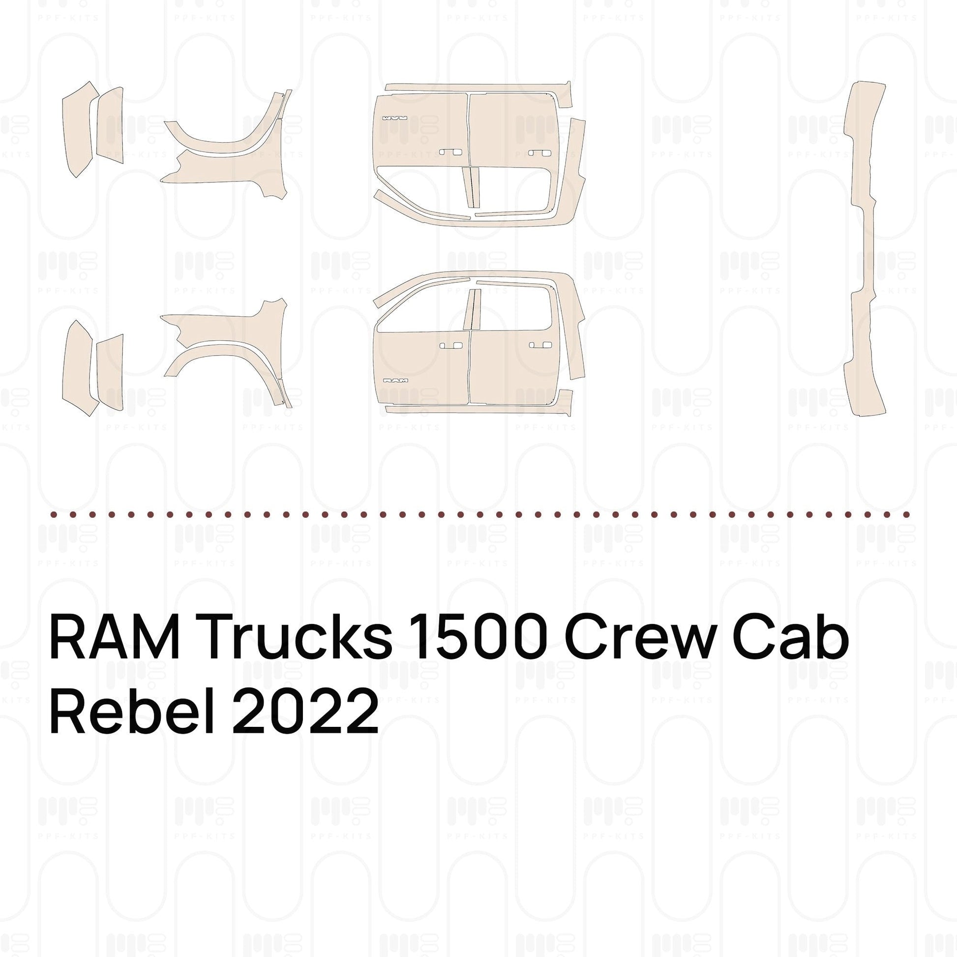 Pre-CutPPFRAMTrucks1500CrewCabRebel2022