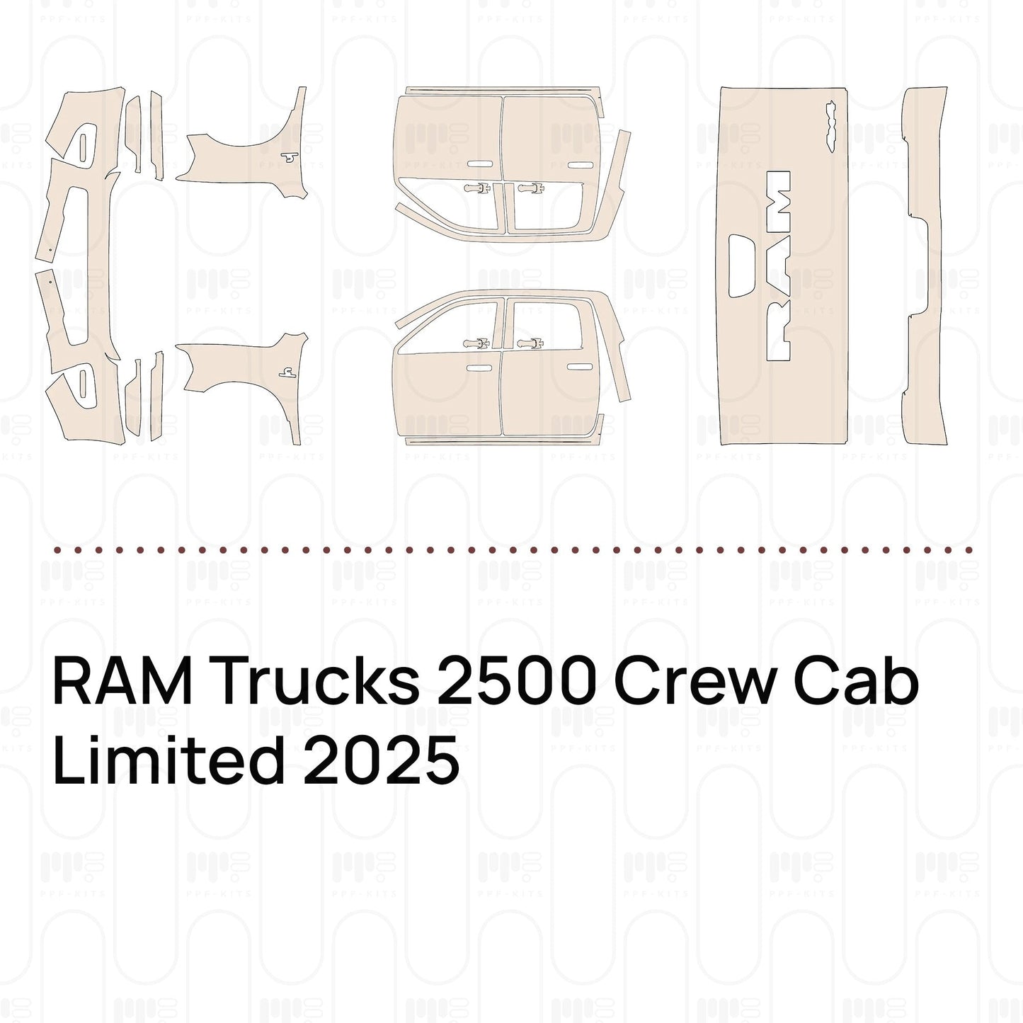 Pre-CutPPFRAMTrucks2500CrewCabLimited2025