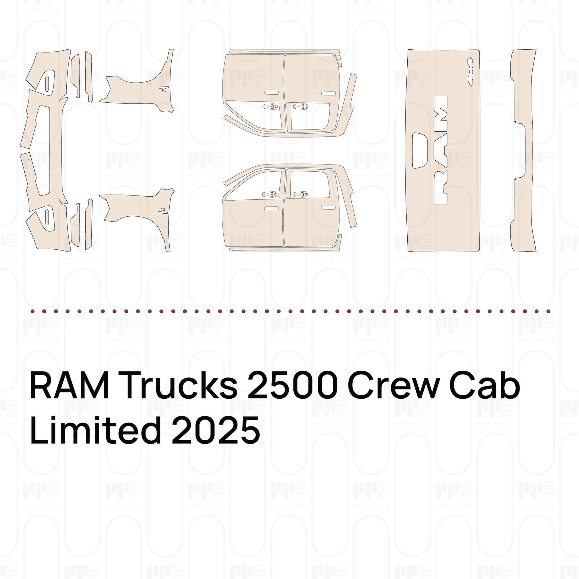 Pre-CutPPFRAMTrucks2500CrewCabLimited2025