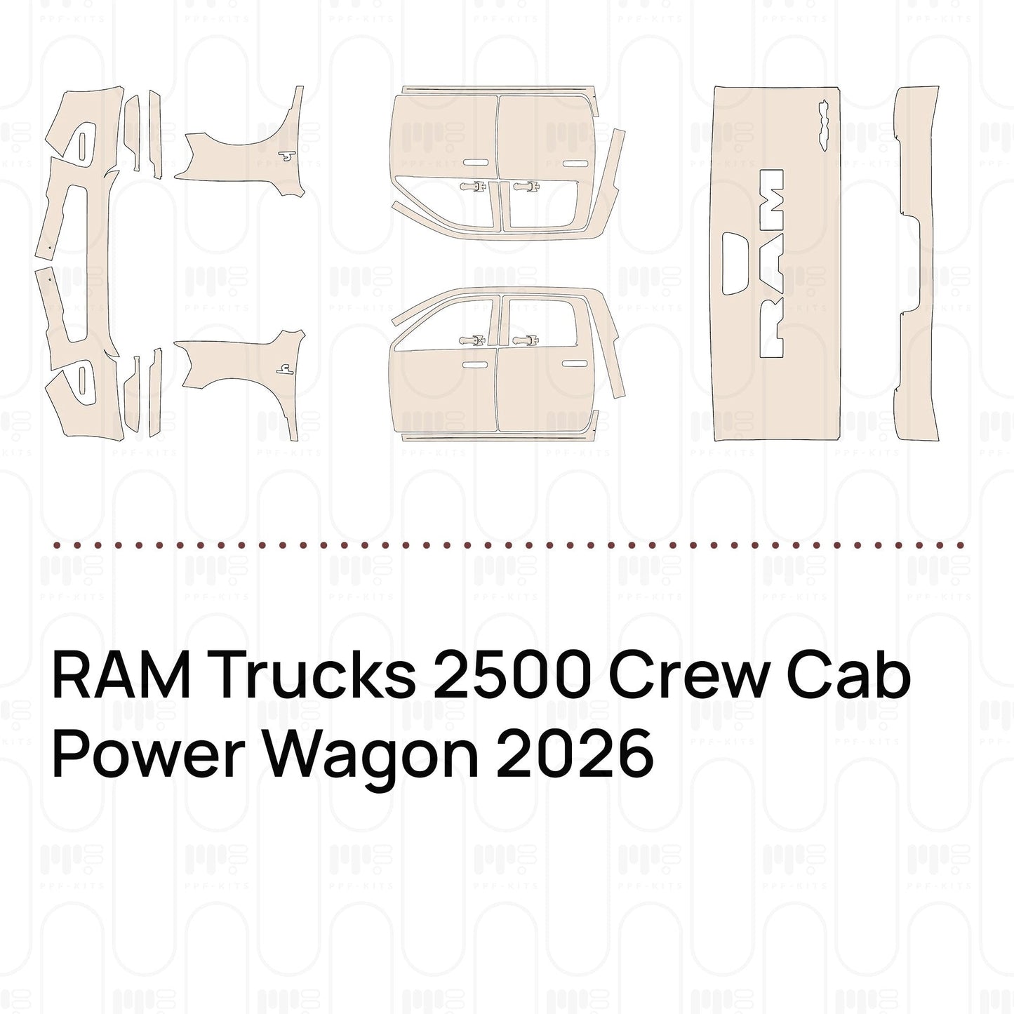 Pre-CutPPFRAMTrucks2500CrewCabPowerWagon2026