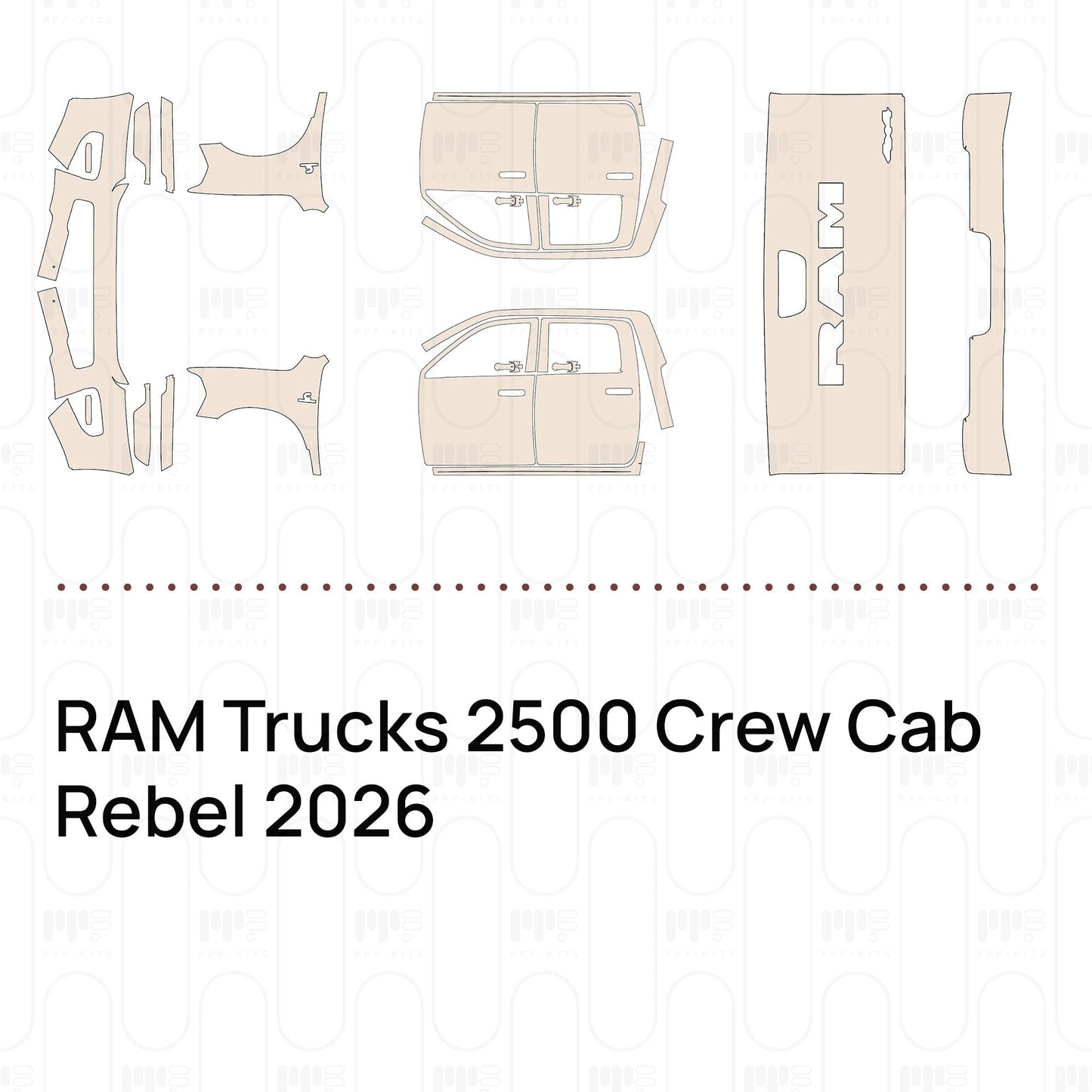 Pre-CutPPFRAMTrucks2500CrewCabRebel2026