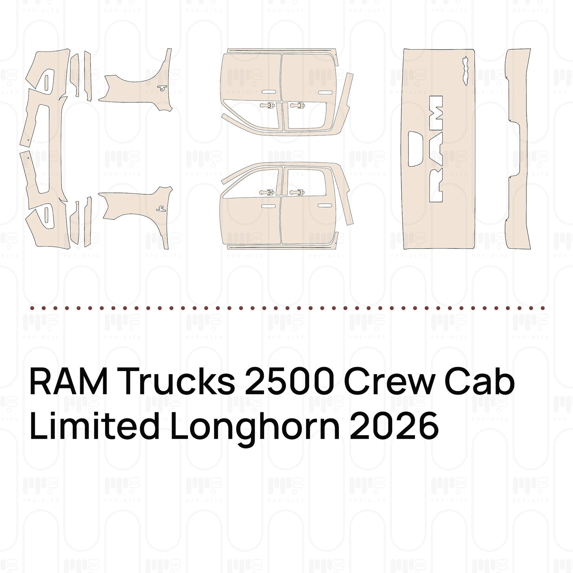 Pre-CutPPFRAMTrucks2500CrewCabLimitedLonghorn2026