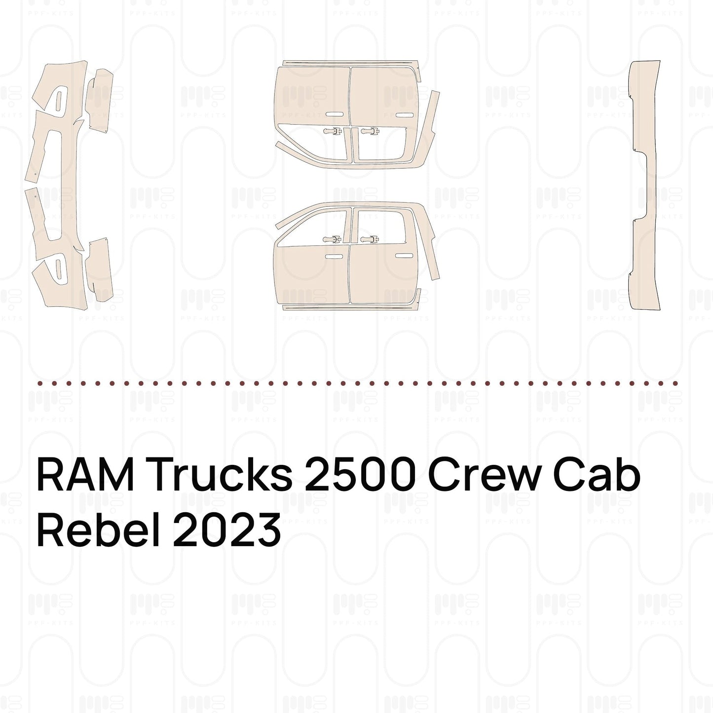 Pre-CutPPFRAMTrucks2500CrewCabRebel2023