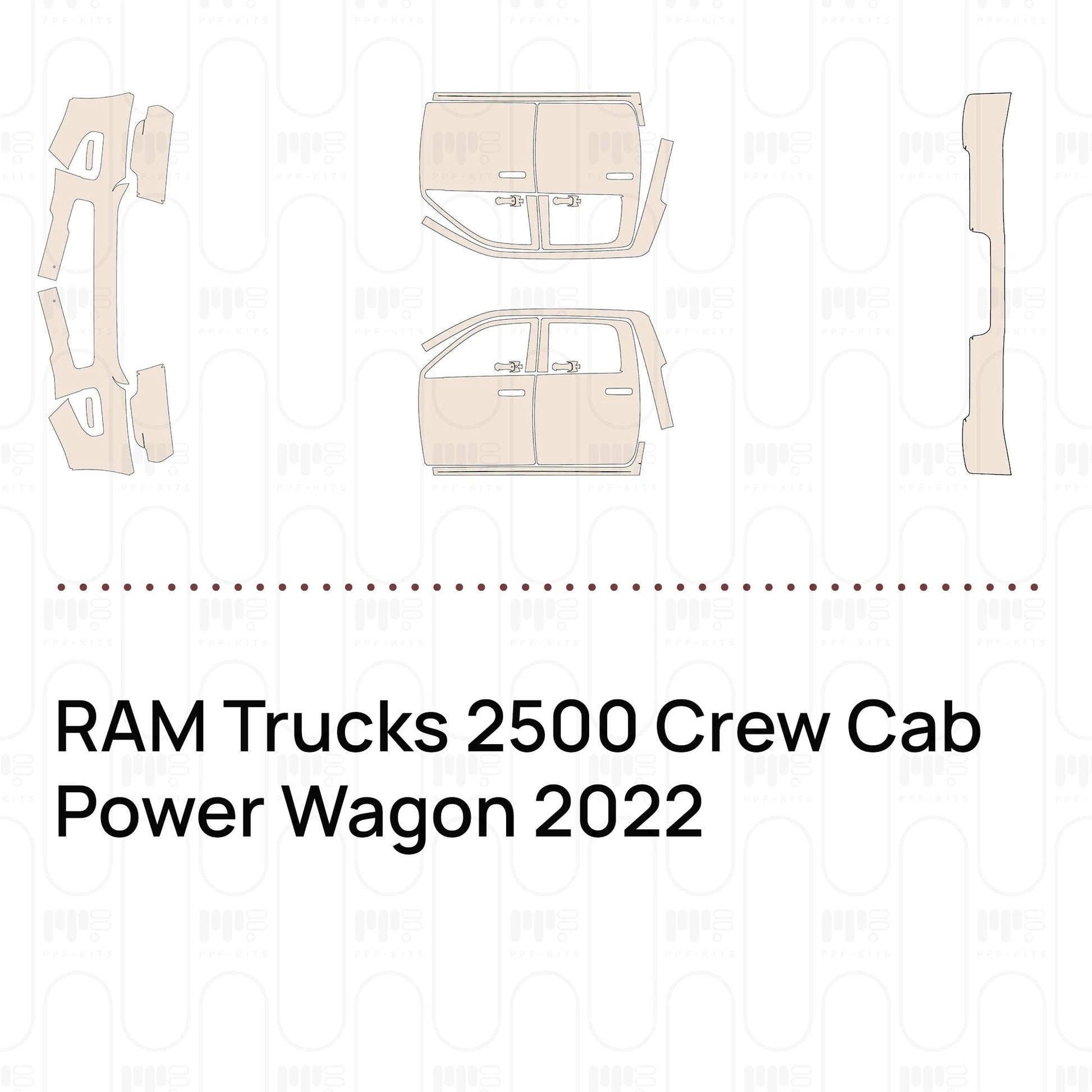 Pre-CutPPFRAMTrucks2500CrewCabPowerWagon2022