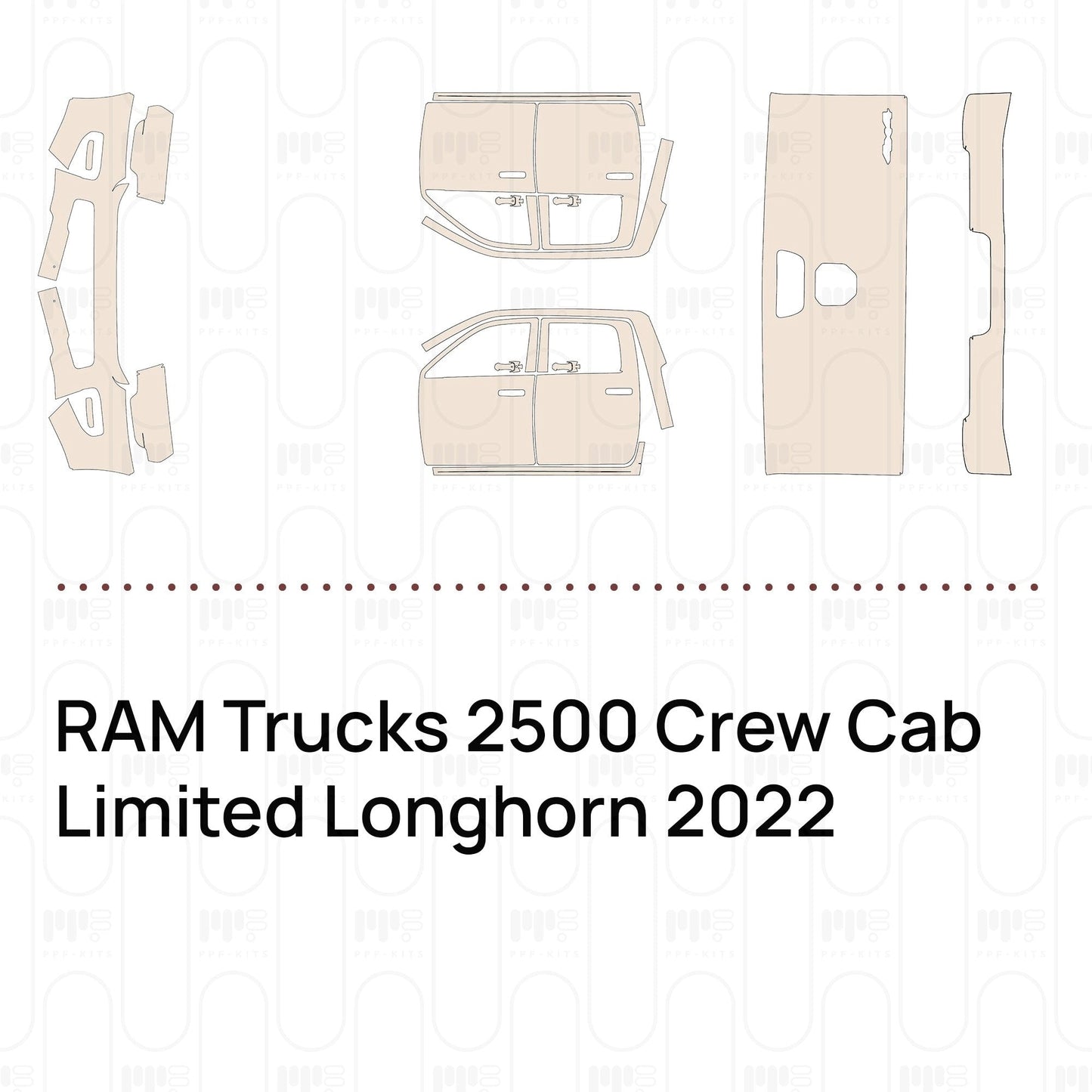 Pre-CutPPFRAMTrucks2500CrewCabLimitedLonghorn2022