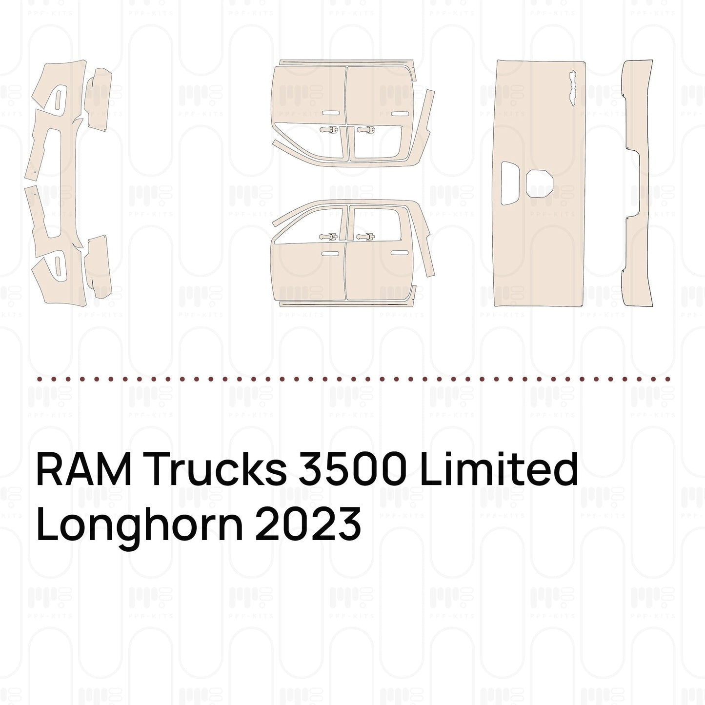 Pre-CutPPFRAMTrucks3500LimitedLonghorn2023