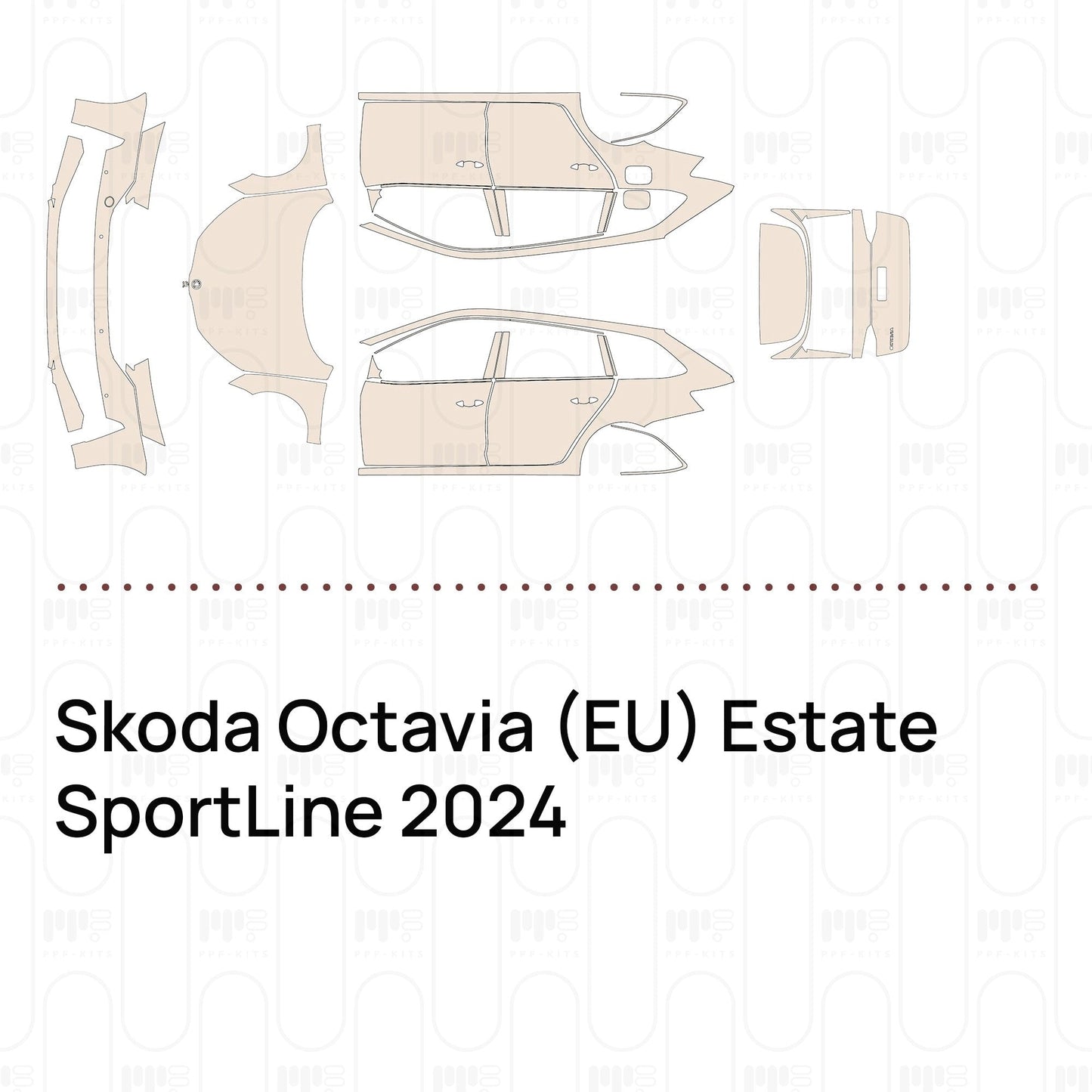 Pre-CutPPFSkodaOctavia(EU)EstateSportLine2024