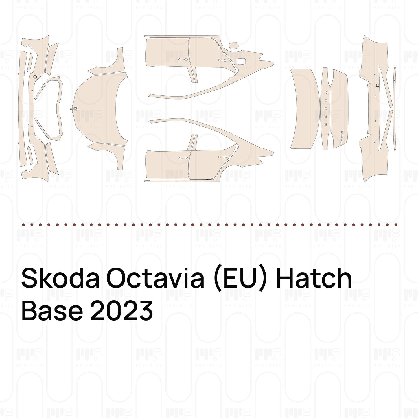 Pre-CutPPFSkodaOctavia(EU)HatchBase2023