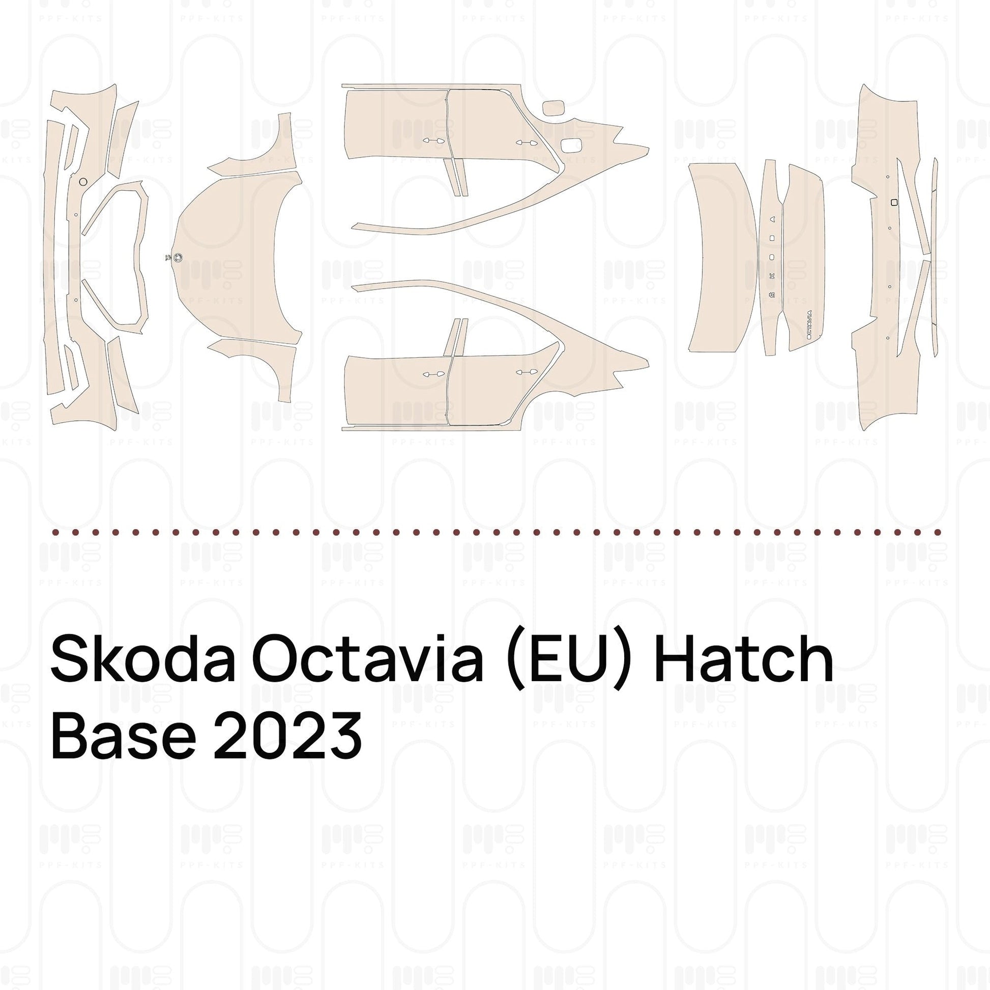Pre-CutPPFSkodaOctavia(EU)HatchBase2023