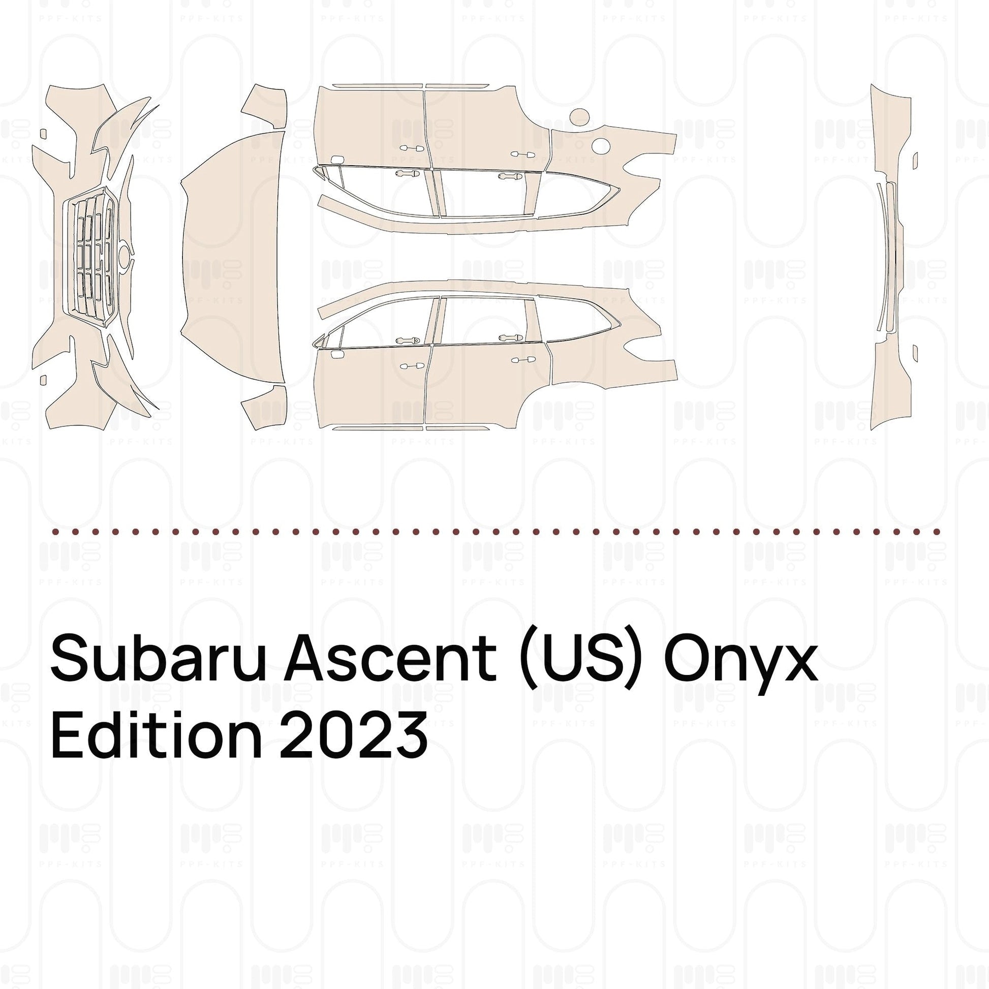 Pre-CutPPFSubaruAscent(US)OnyxEdition2023