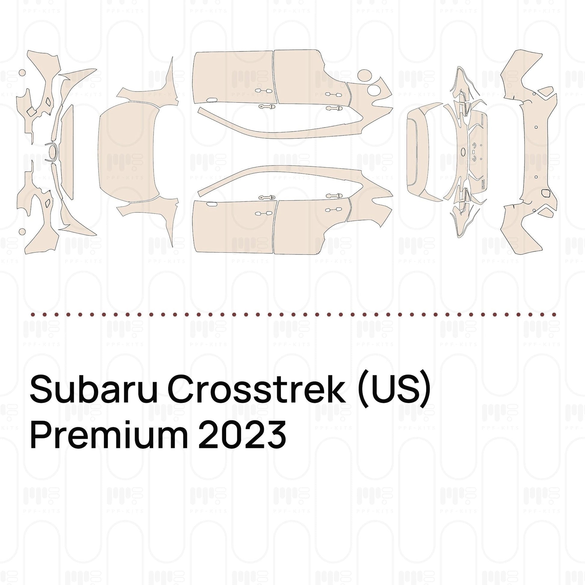 Pre-CutPPFSubaruCrosstrek(US)Premium2023
