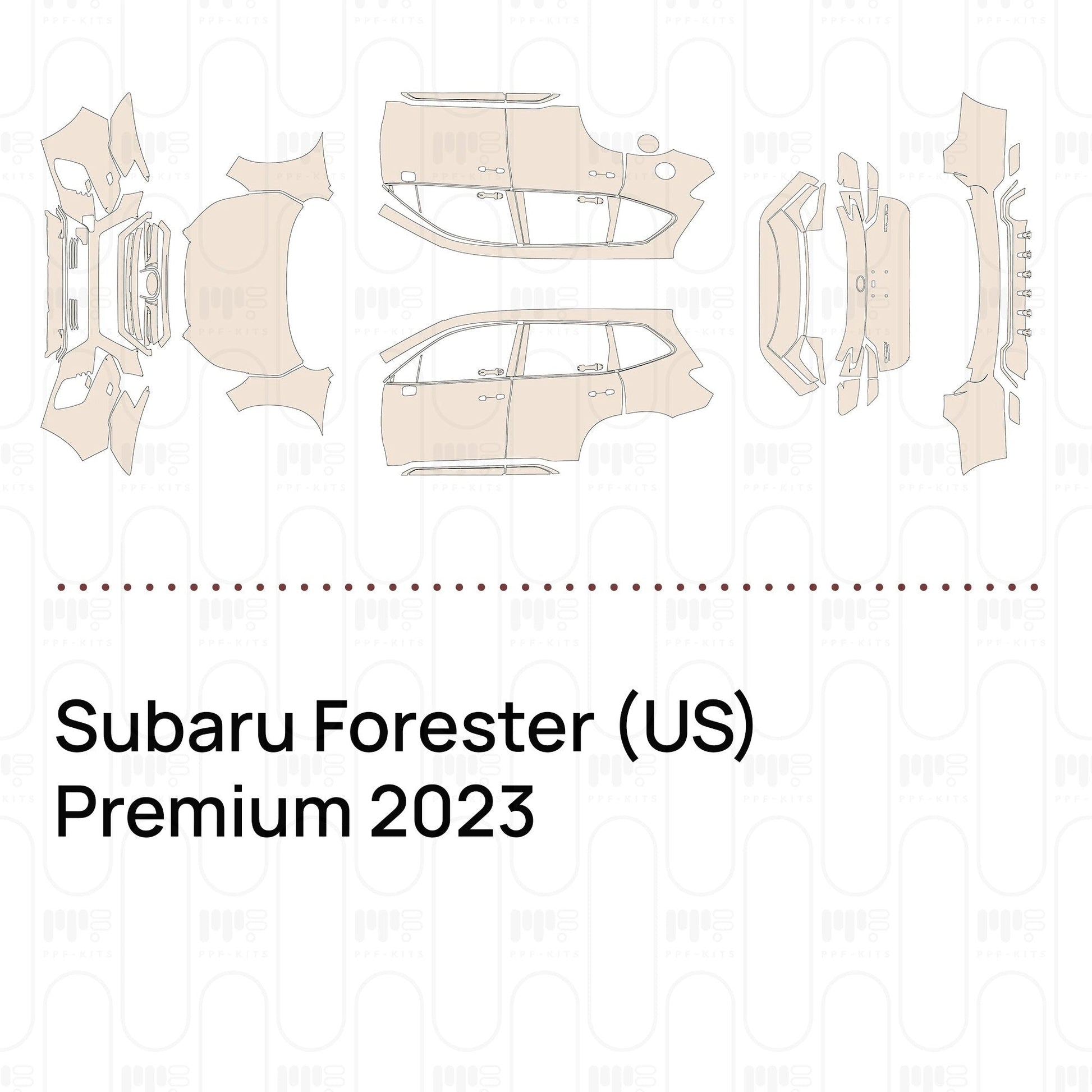 Pre-CutPPFSubaruForester(US)Premium2023
