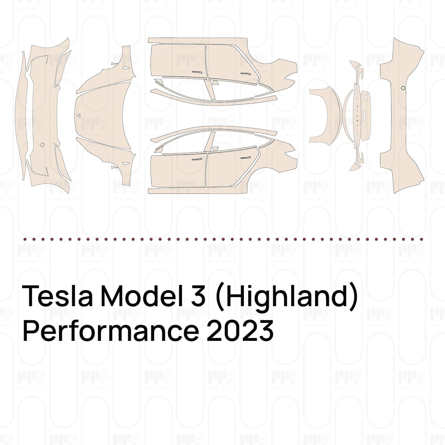 Pre-CutPPFTeslaModel3(Highland)Performance2023