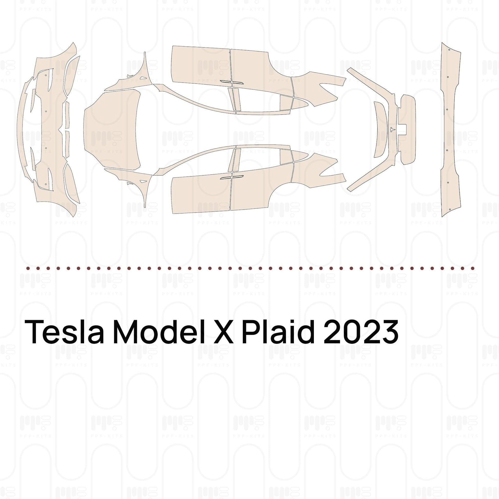 Pre-CutPPFTeslaModelXPlaid2023