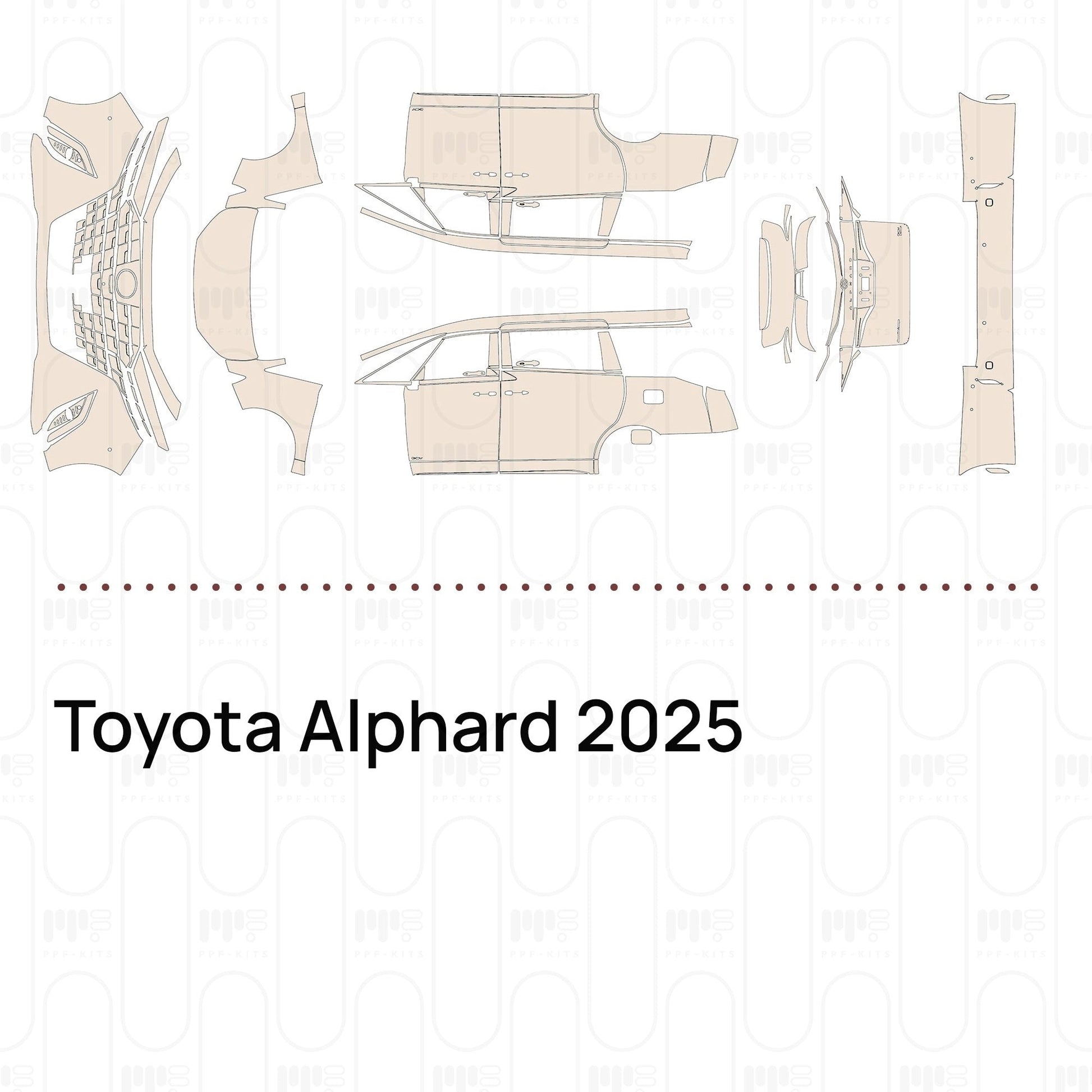 Pre-CutPPFToyotaAlphard2025