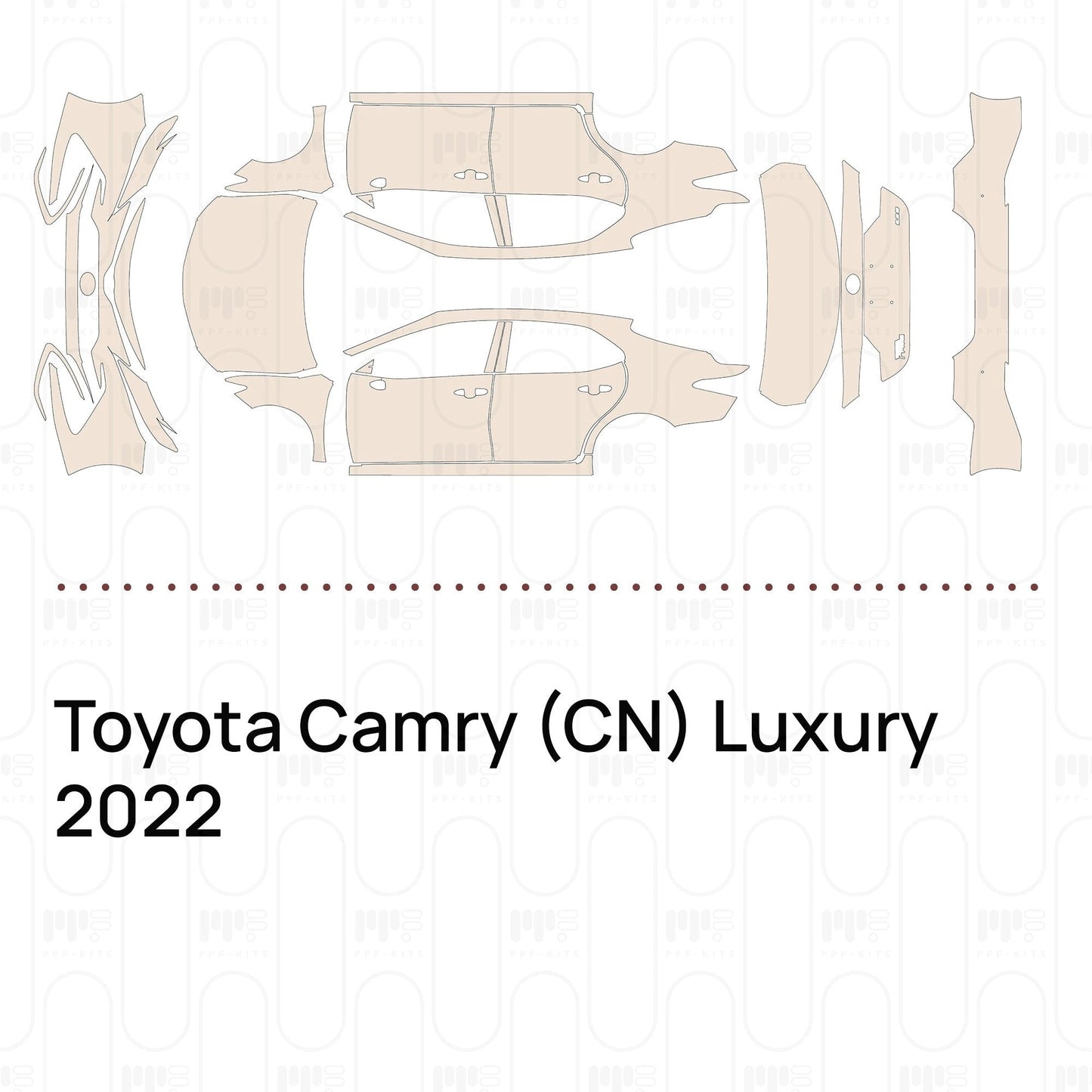 Pre-CutPPFToyotaCamry(CN)Luxury2022