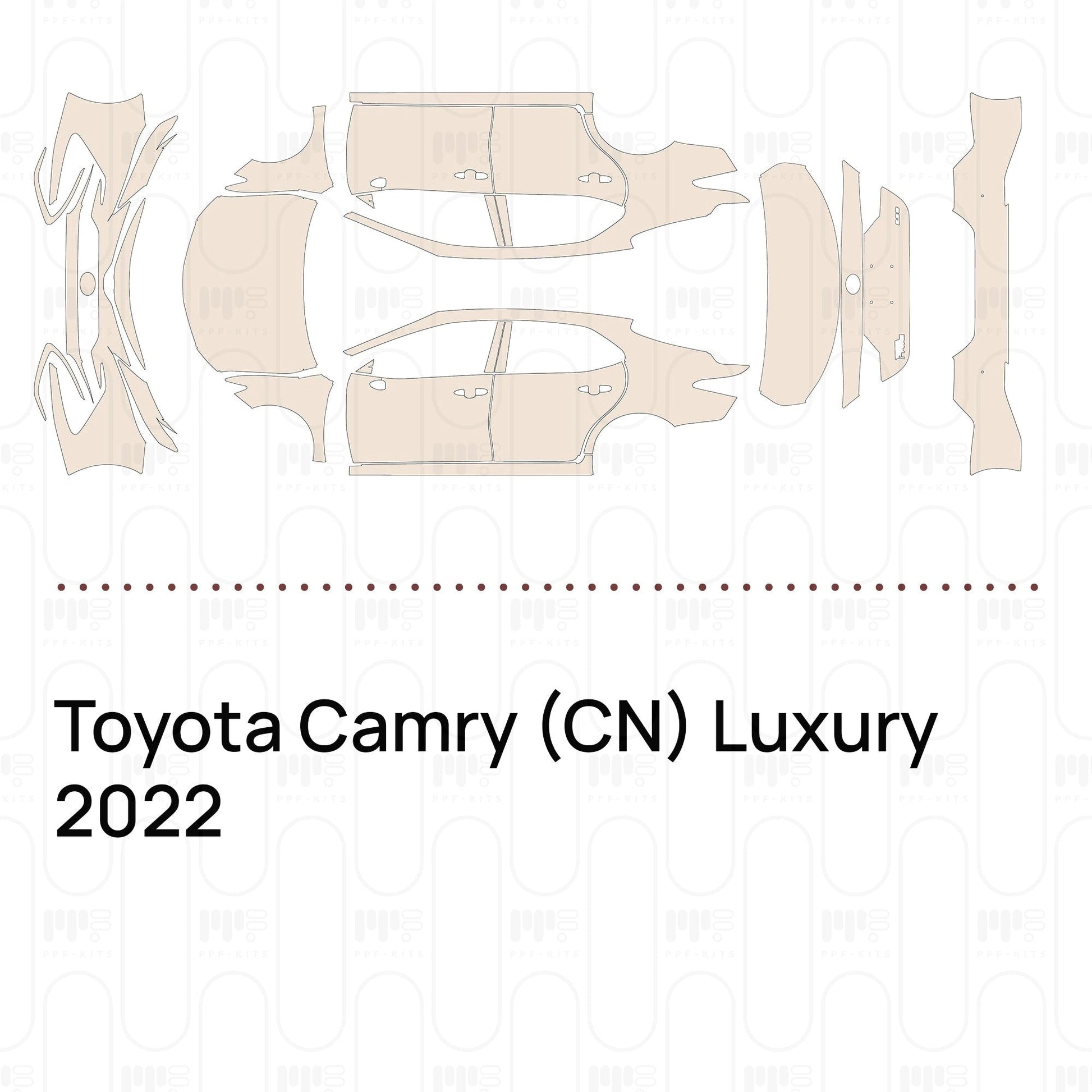 Pre-CutPPFToyotaCamry(CN)Luxury2022