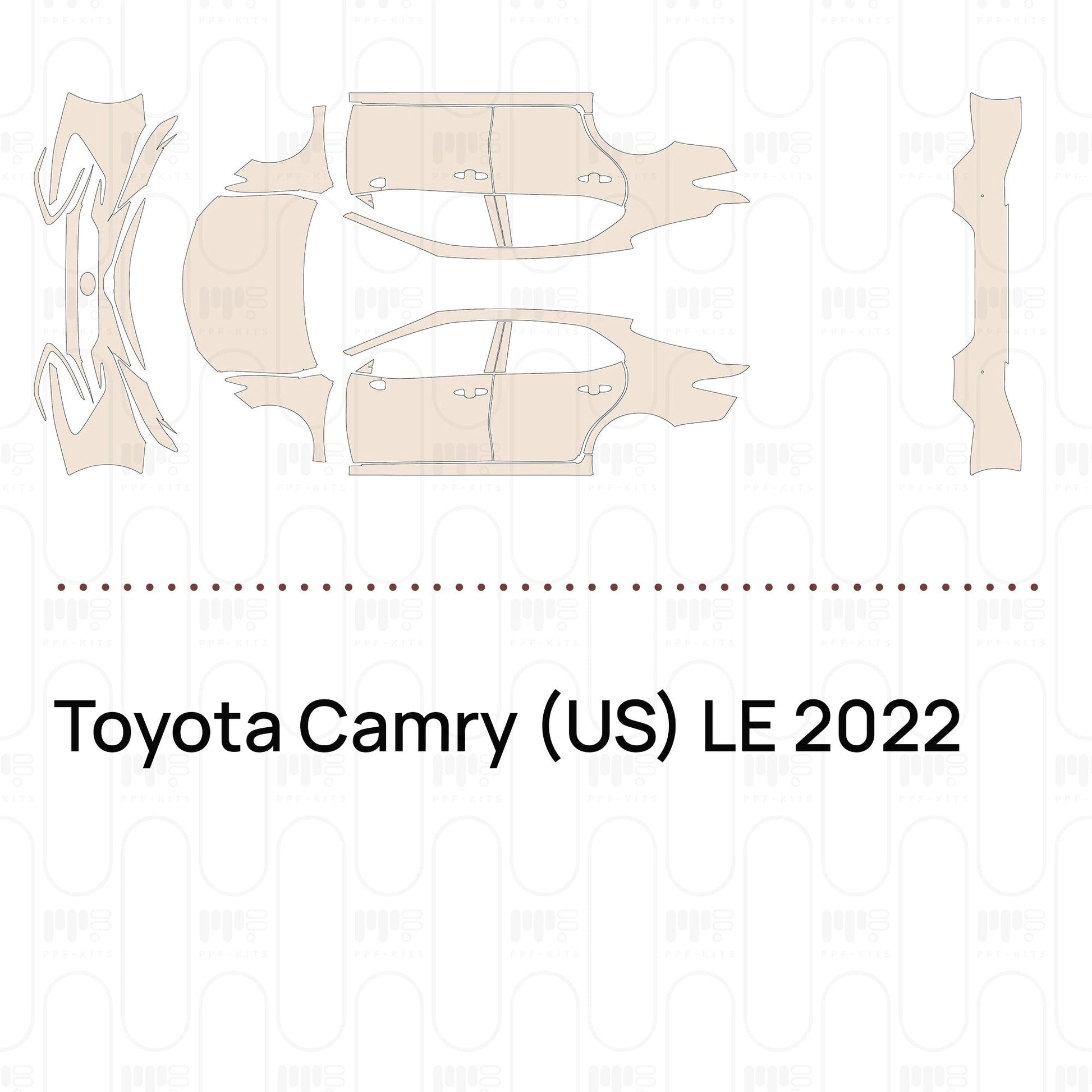 Pre-CutPPFToyotaCamry(US)LE2022