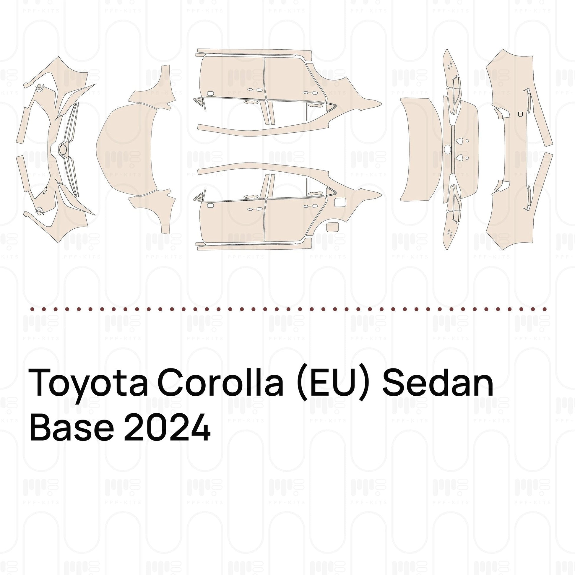 Pre-CutPPFToyotaCorolla(EU)SedanBase2024