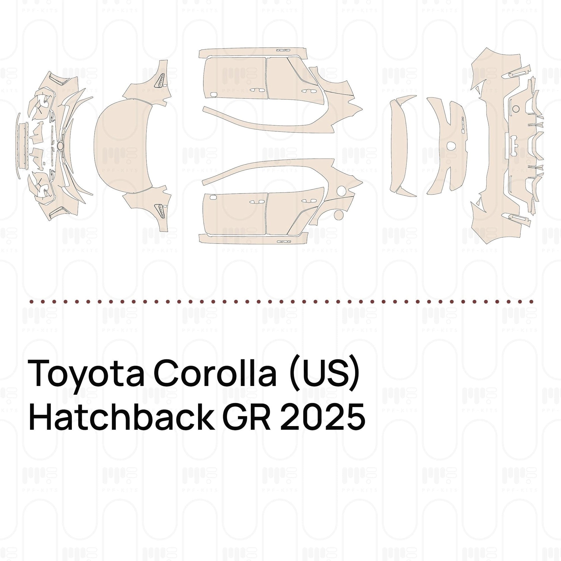 Pre-CutPPFToyotaCorolla(US)HatchbackGR2025