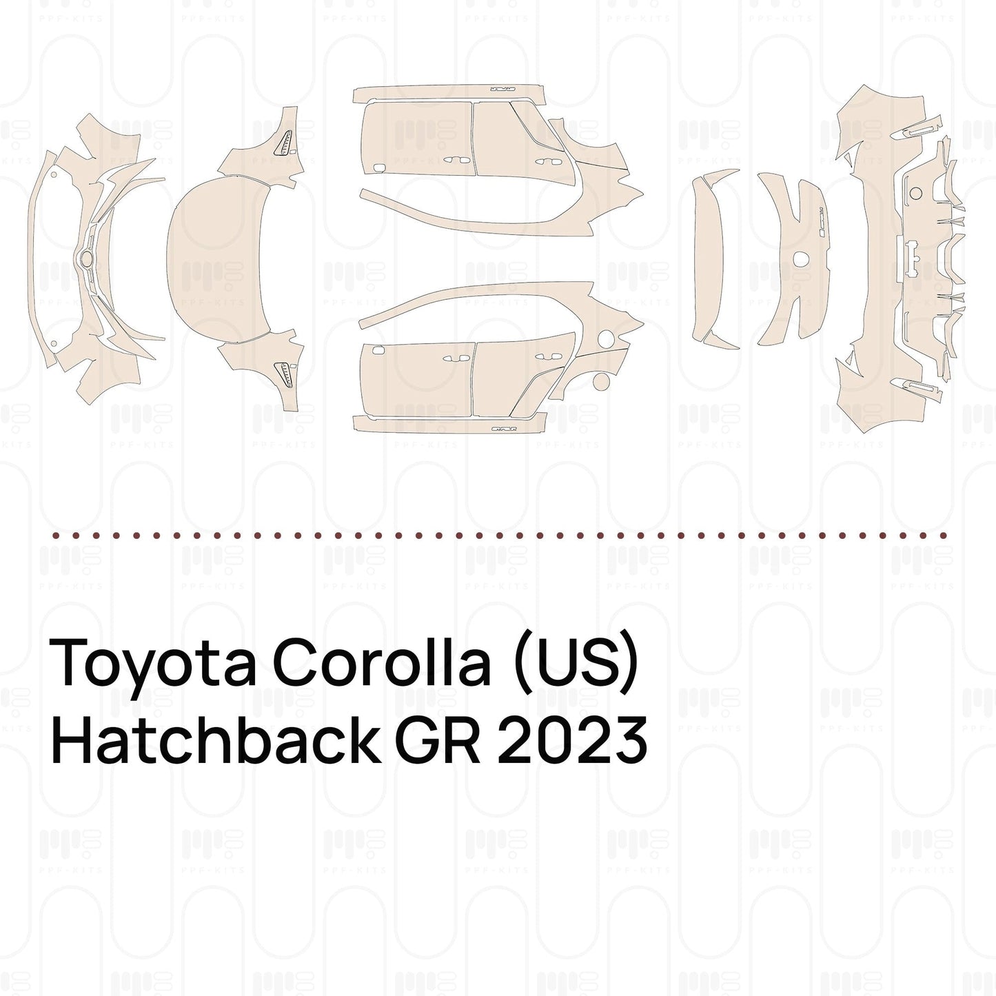 Pre-CutPPFToyotaCorolla(US)HatchbackGR2023