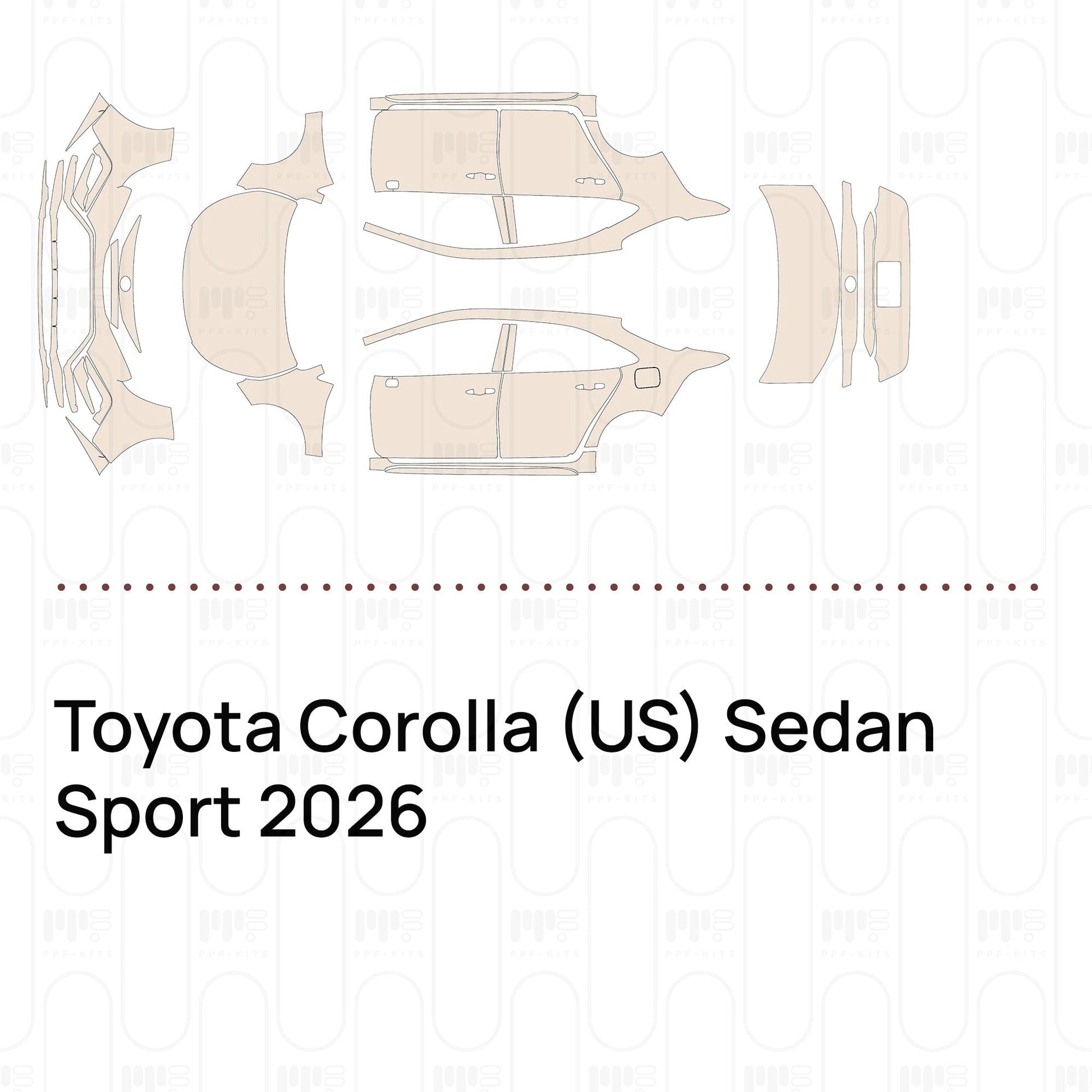 Pre-CutPPFToyotaCorolla(US)SedanSport2026
