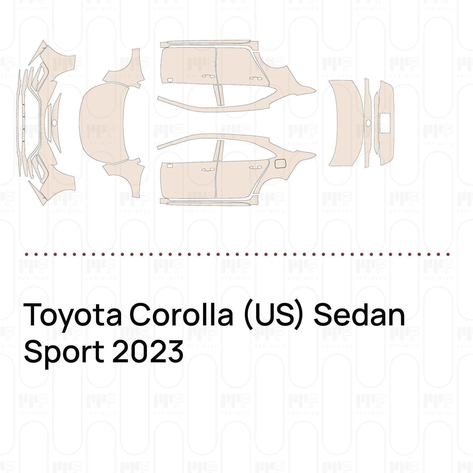 Pre-CutPPFToyotaCorolla(US)SedanSport2023