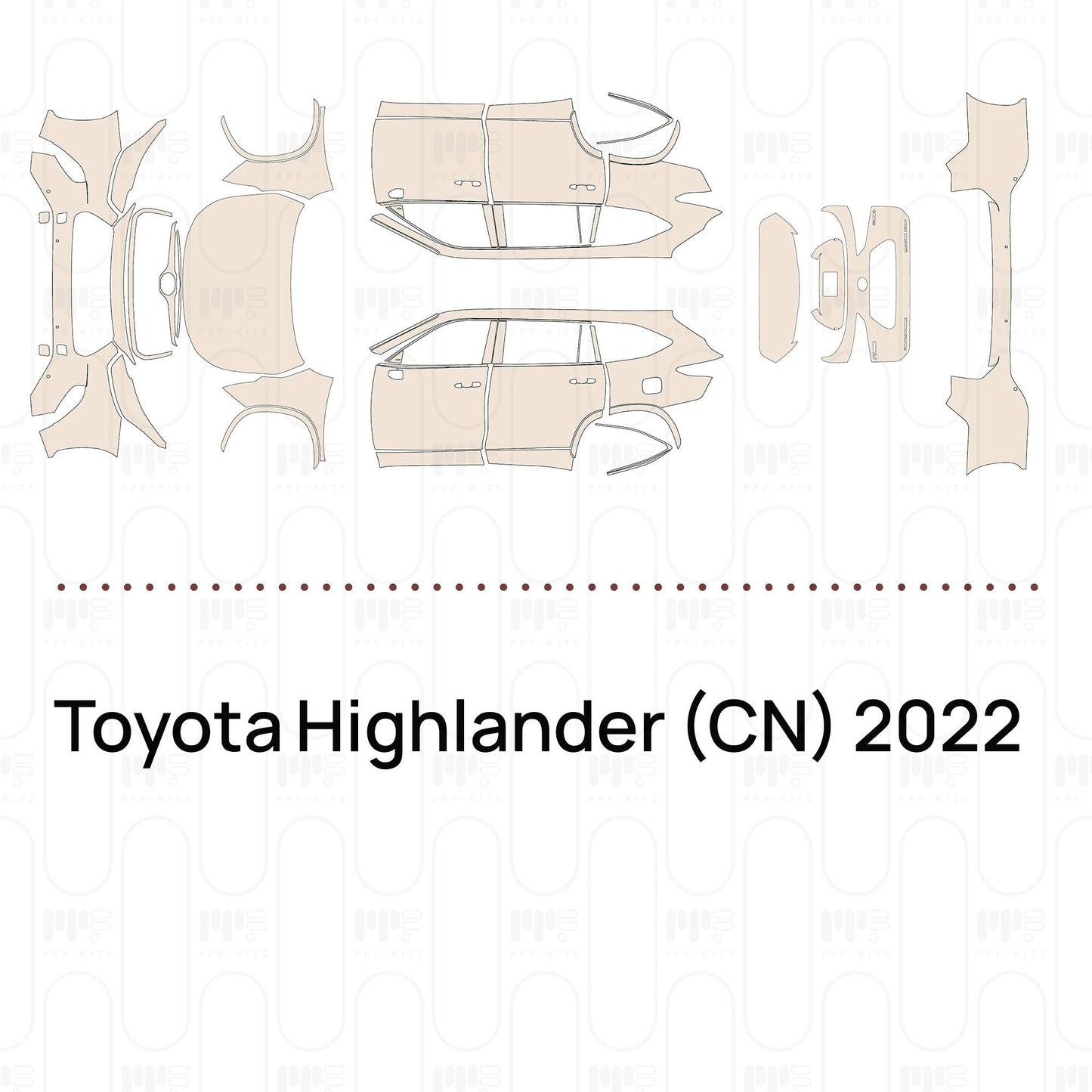 Pre-CutPPFToyotaHighlander(CN)2022