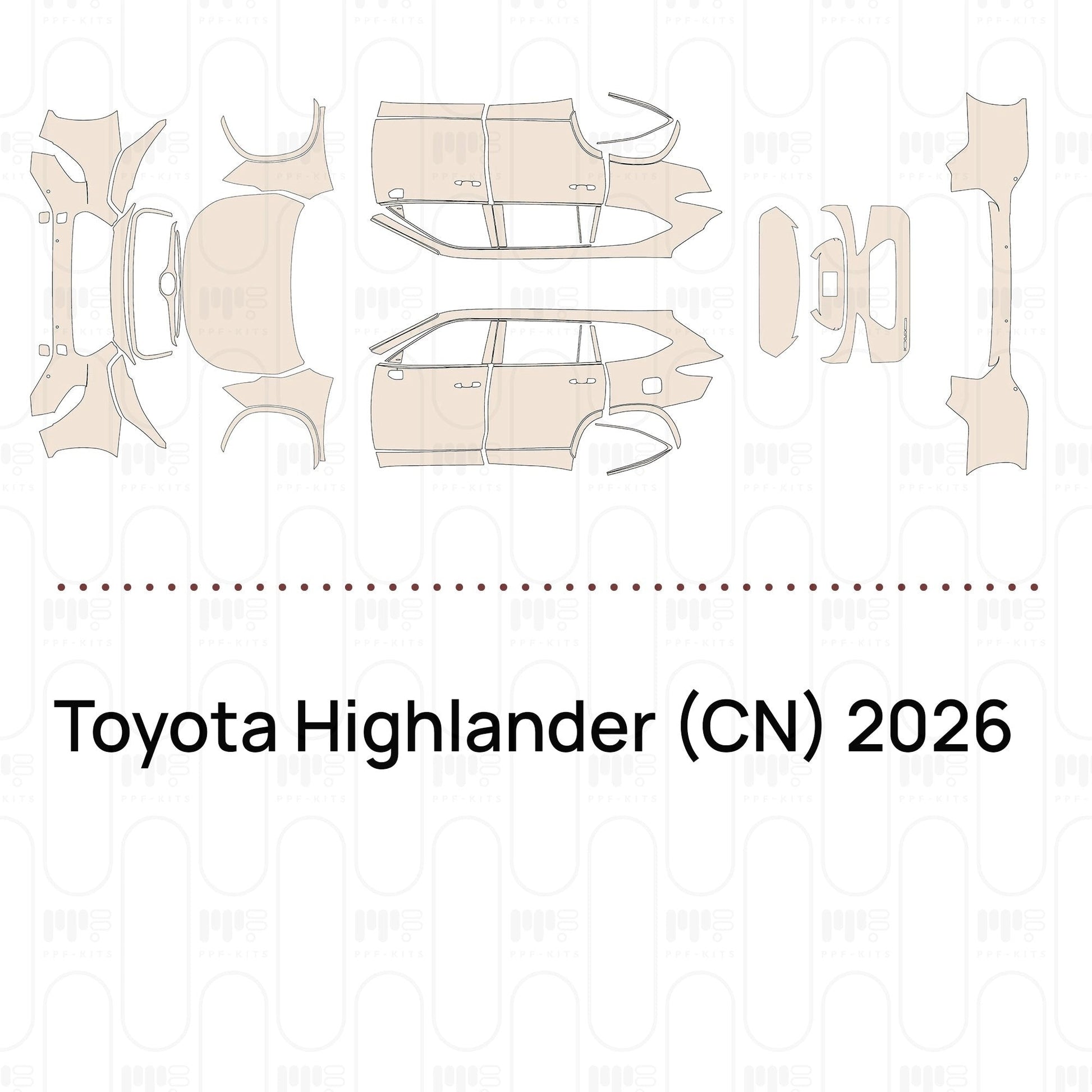 Pre-CutPPFToyotaHighlander(CN)2026