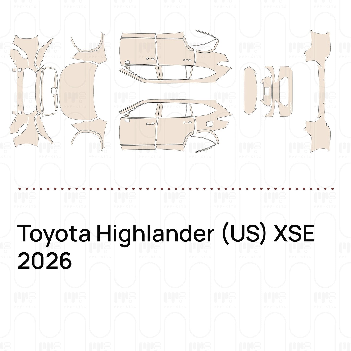 Pre-CutPPFToyotaHighlander(US)XSE2026