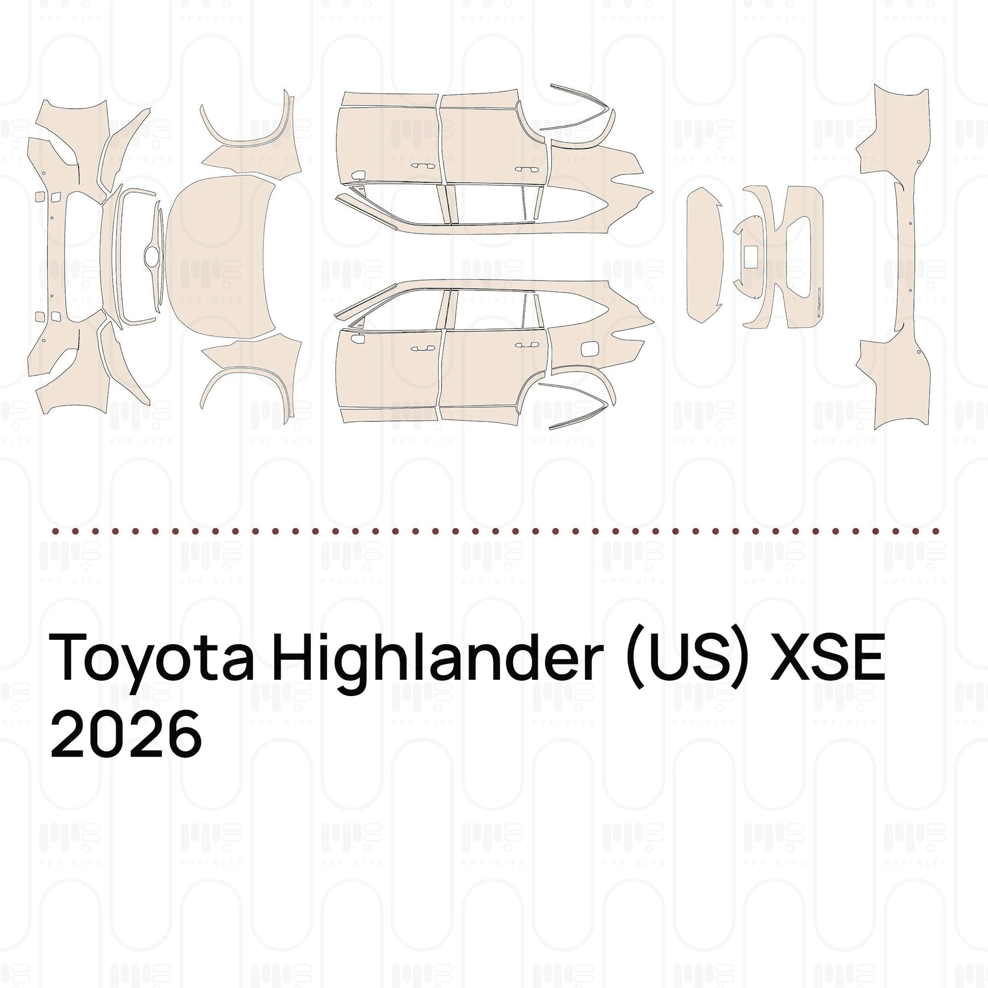 Pre-CutPPFToyotaHighlander(US)XSE2026