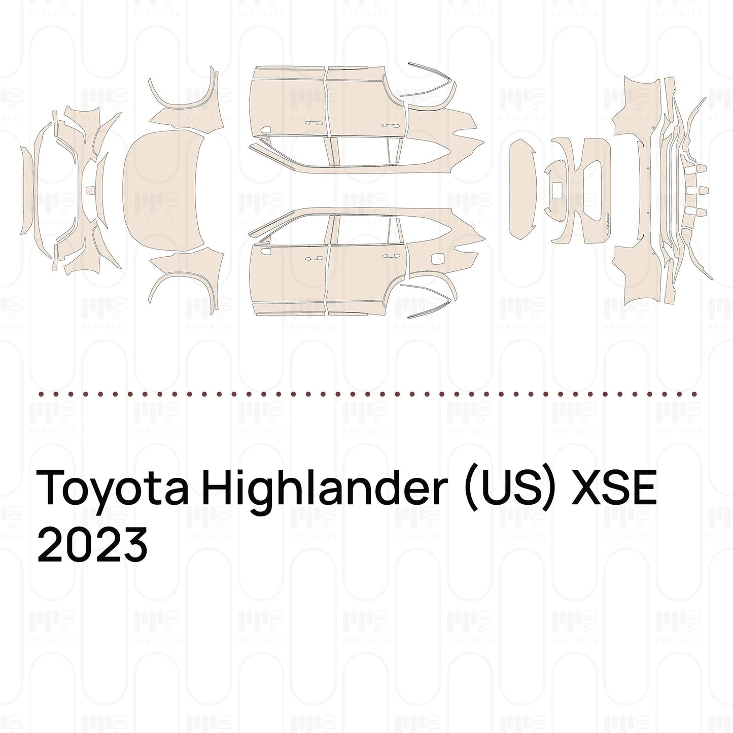 Pre-CutPPFToyotaHighlander(US)XSE2023