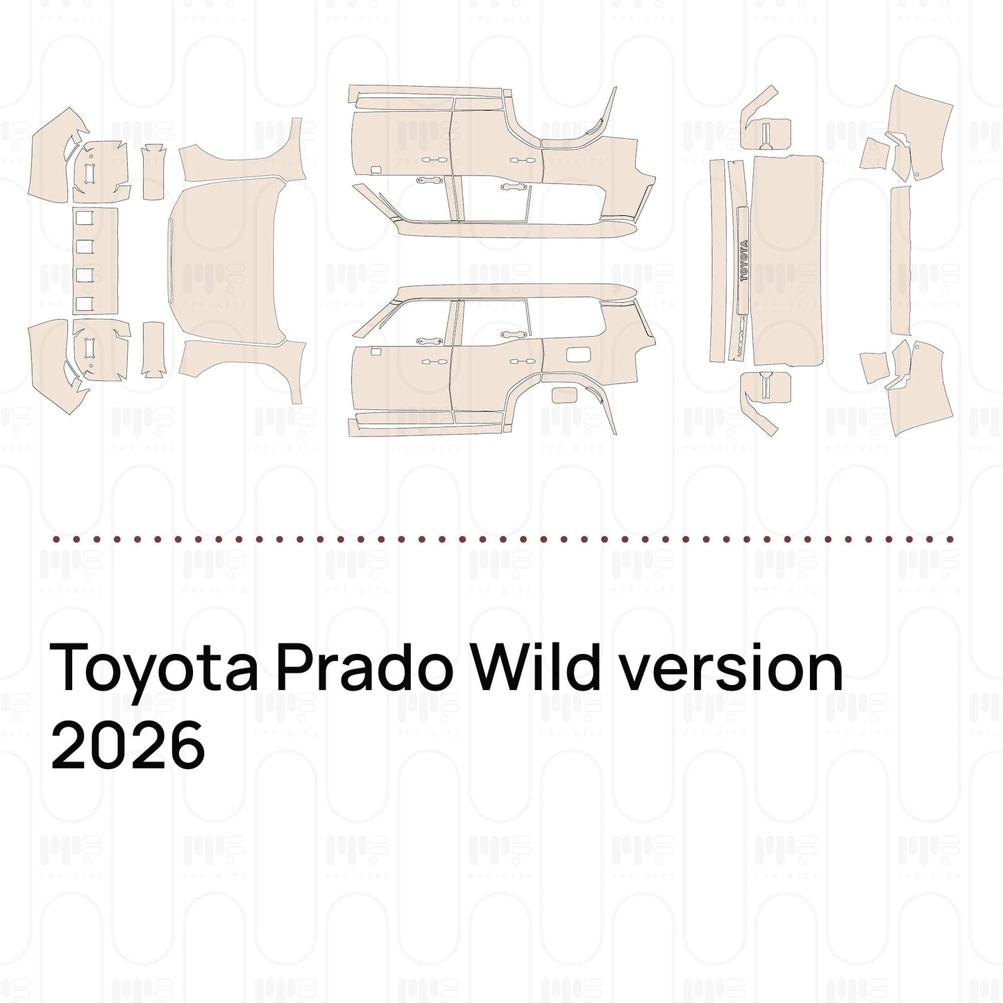 Pre-CutPPFToyotaPradoWildversion2026