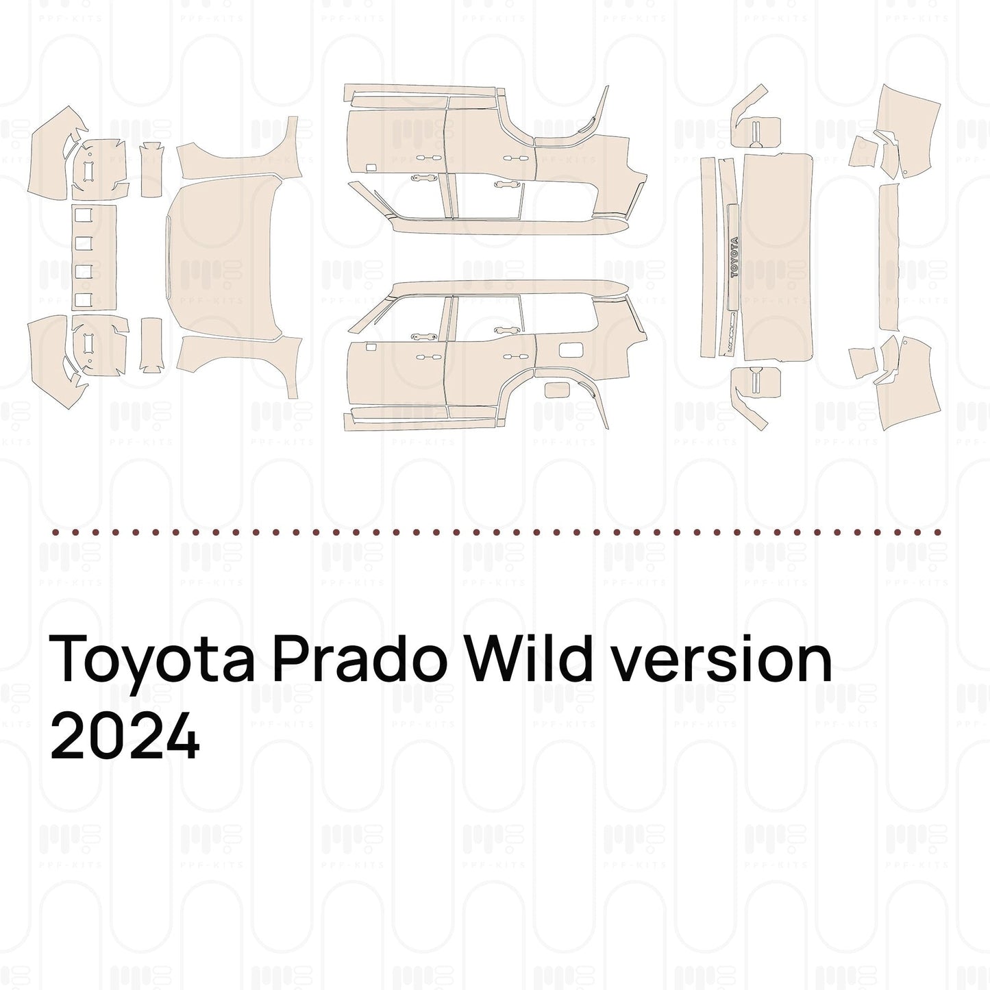 Pre-CutPPFToyotaPradoWildversion2024