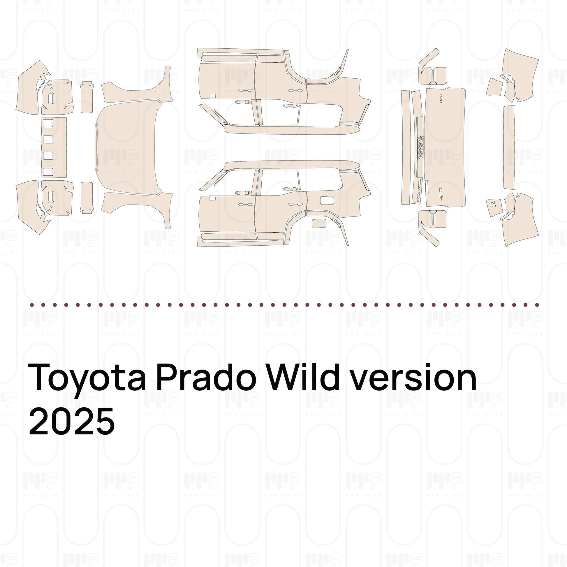 Pre-CutPPFToyotaPradoWildversion2025