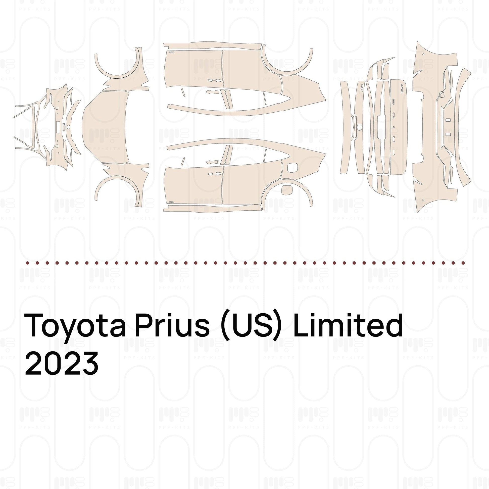 Pre-CutPPFToyotaPrius(US)Limited2023