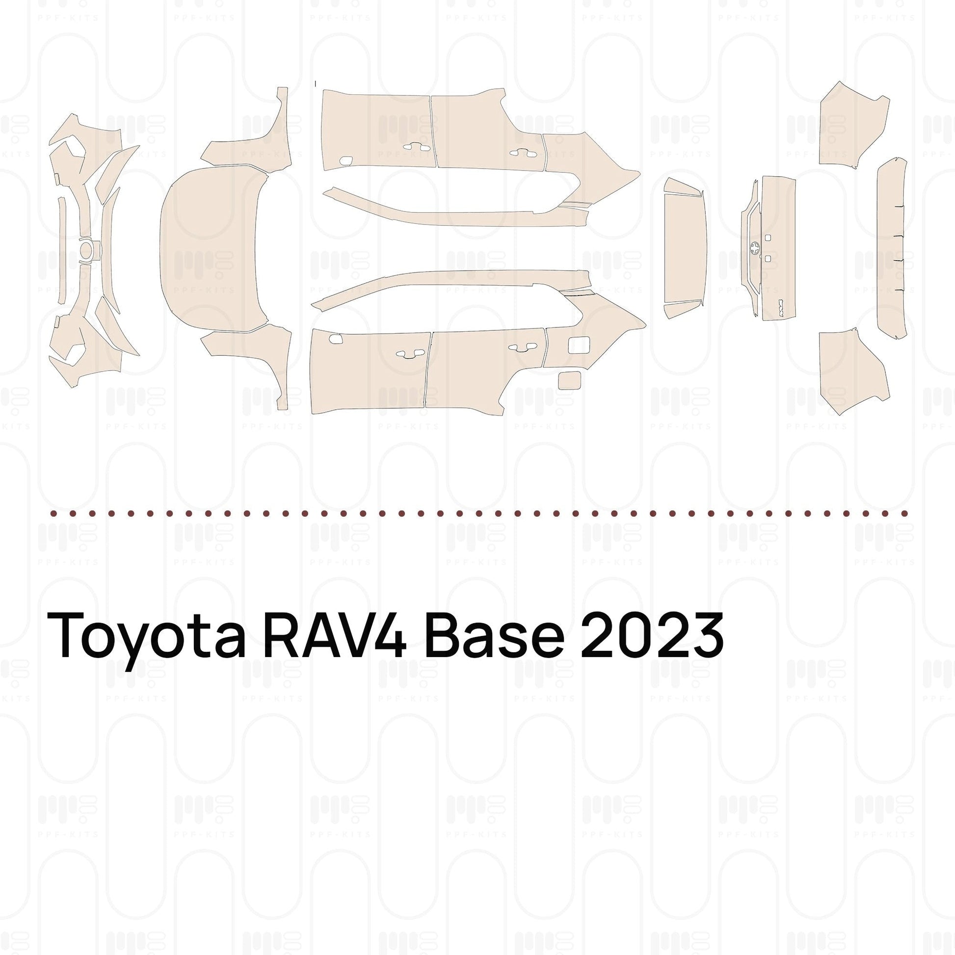 Pre-CutPPFToyotaRAV4Base2023