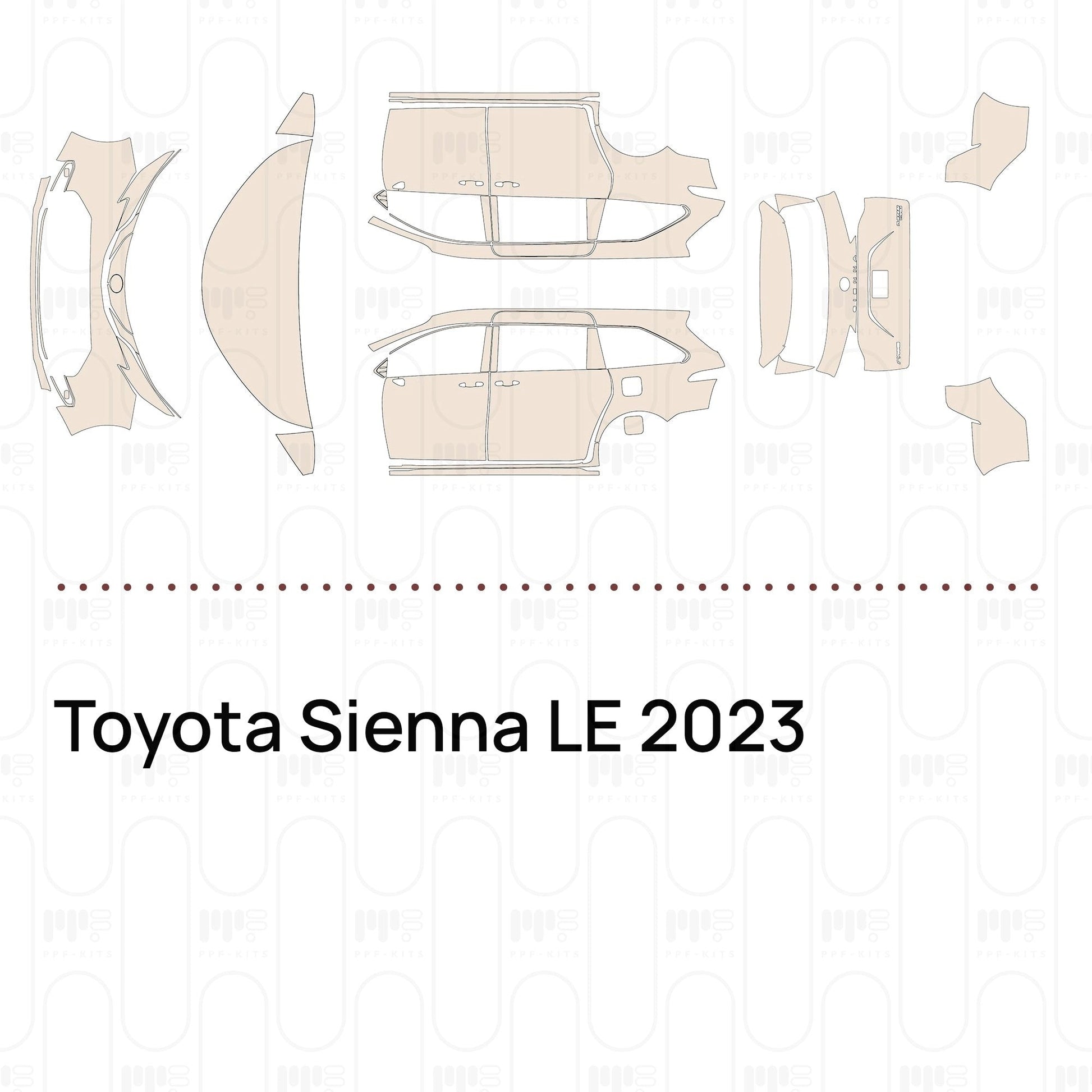 Pre-CutPPFToyotaSiennaLE2023