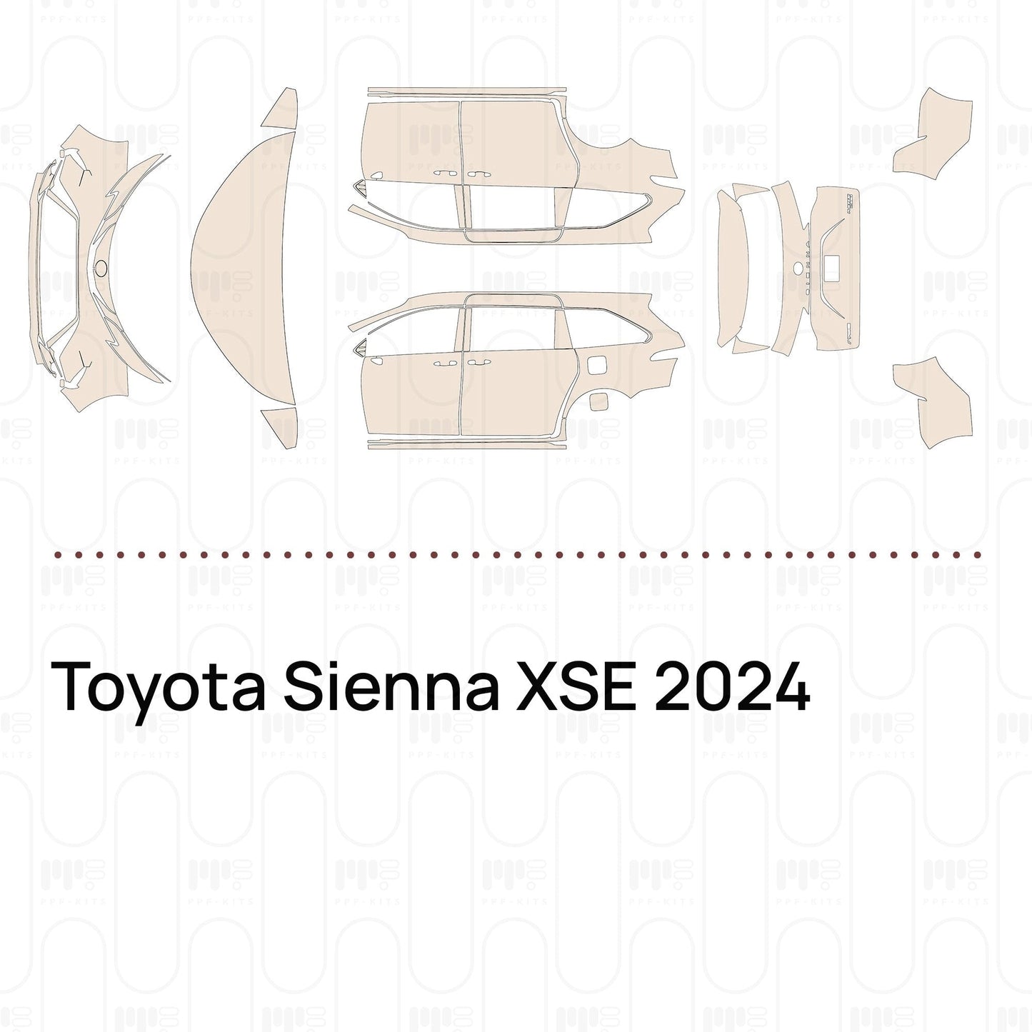 Pre-CutPPFToyotaSiennaXSE2024