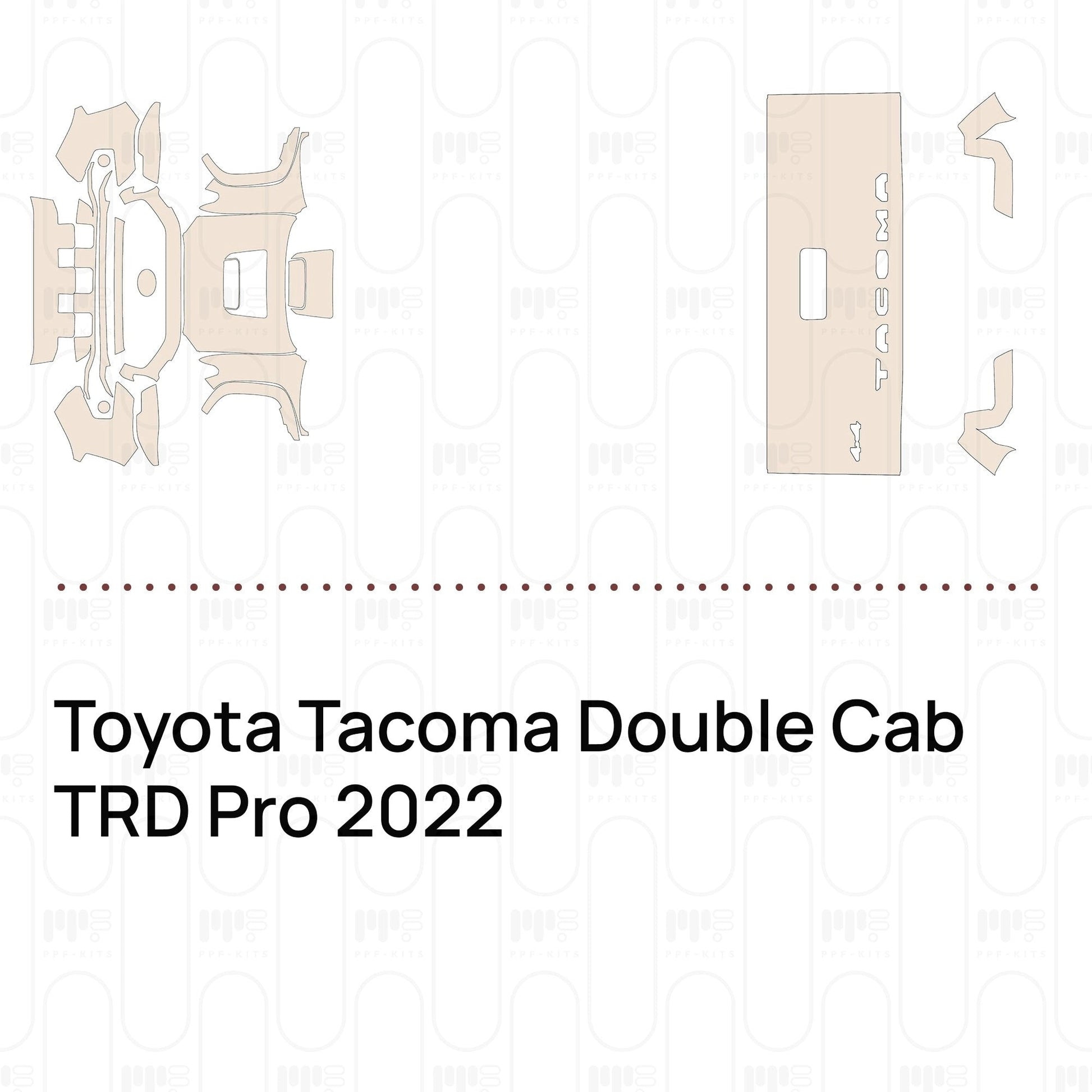 Pre-CutPPFToyotaTacomaDoubleCabTRDPro2022