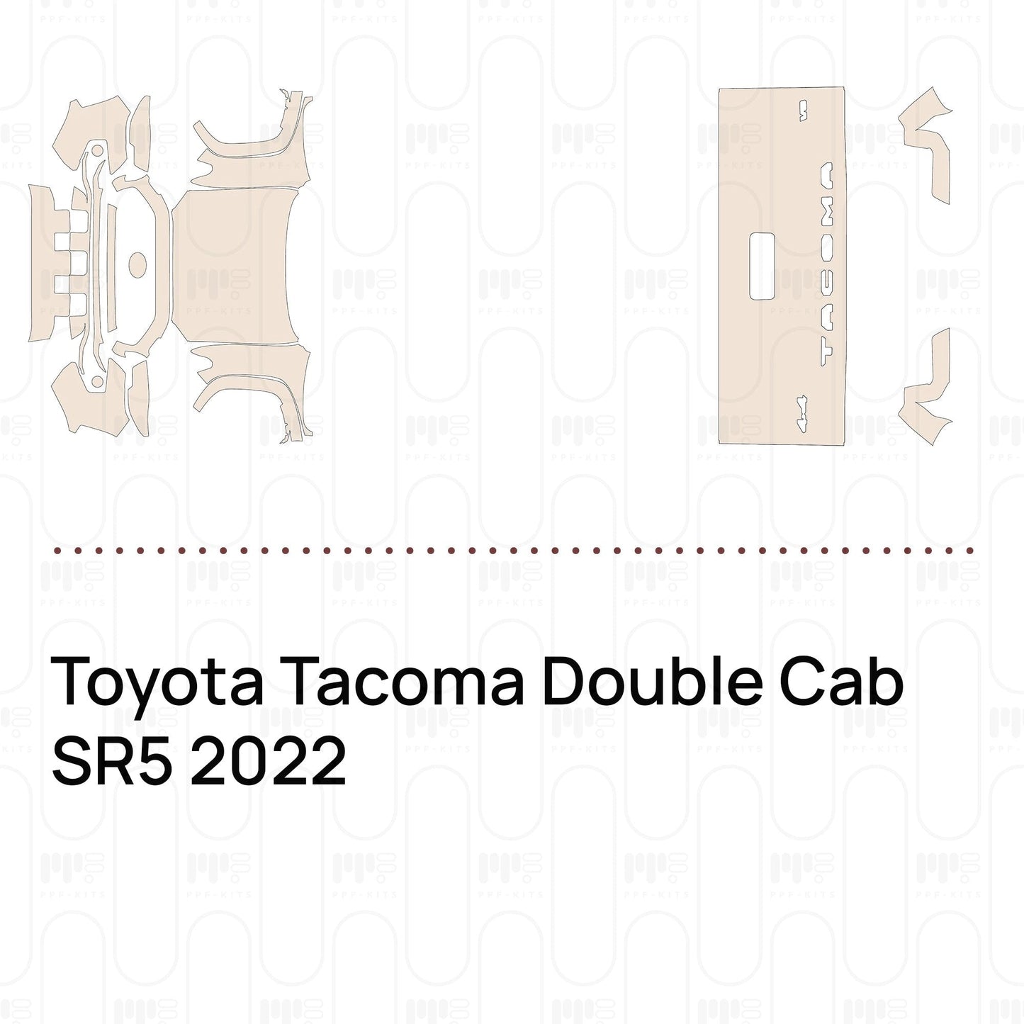 Pre-CutPPFToyotaTacomaDoubleCabSR52022