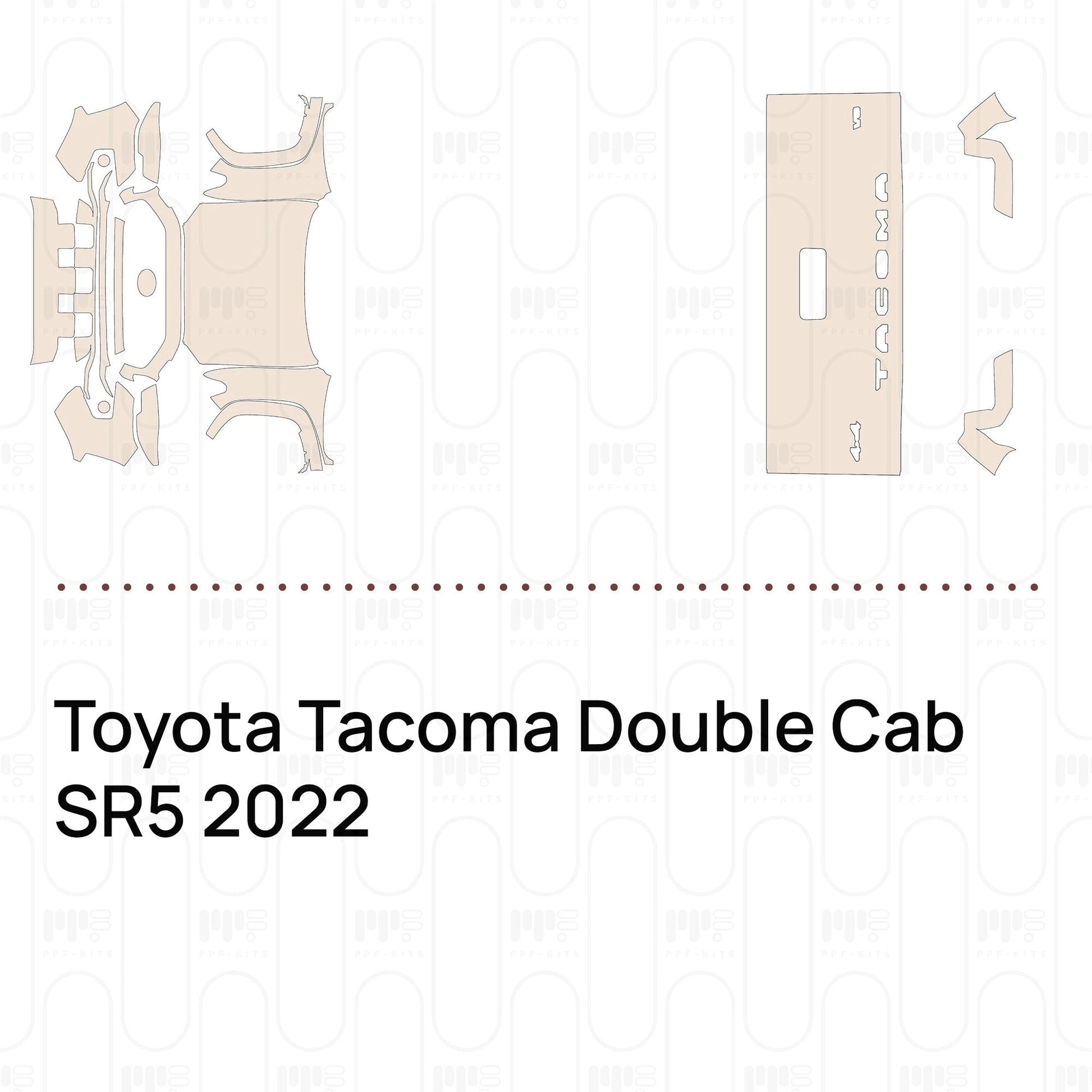 Pre-CutPPFToyotaTacomaDoubleCabSR52022