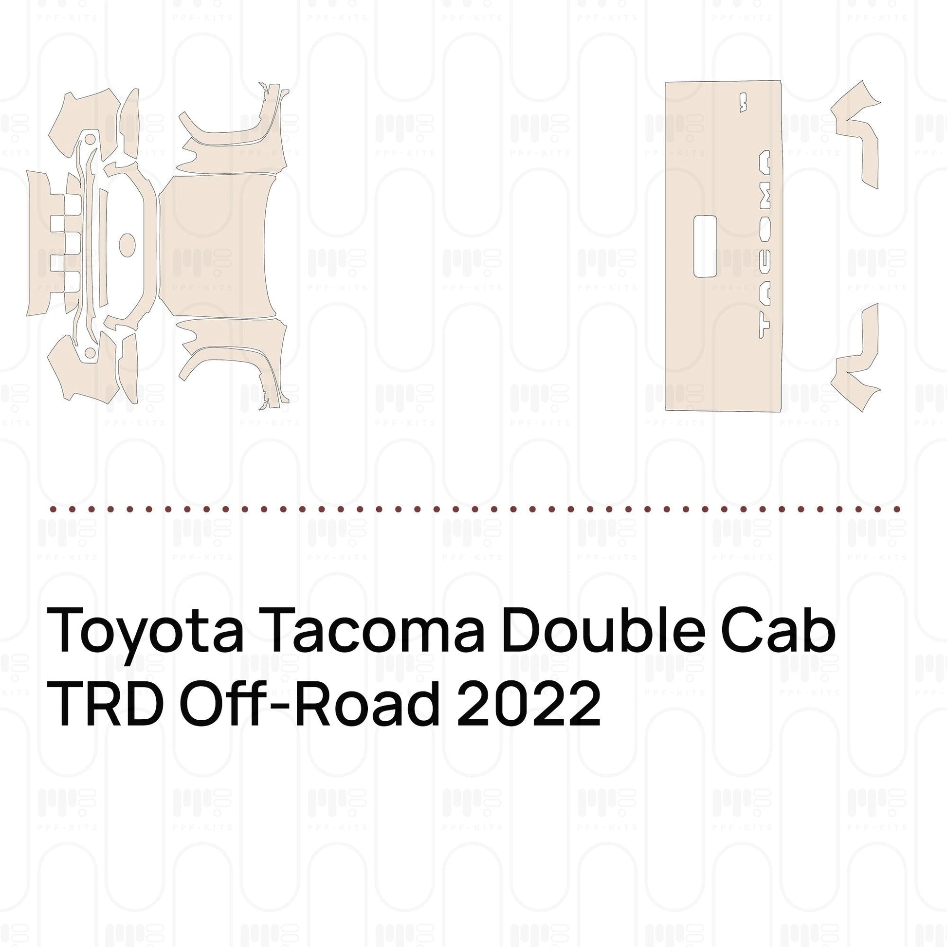 Pre-CutPPFToyotaTacomaDoubleCabTRDOff-Road2022