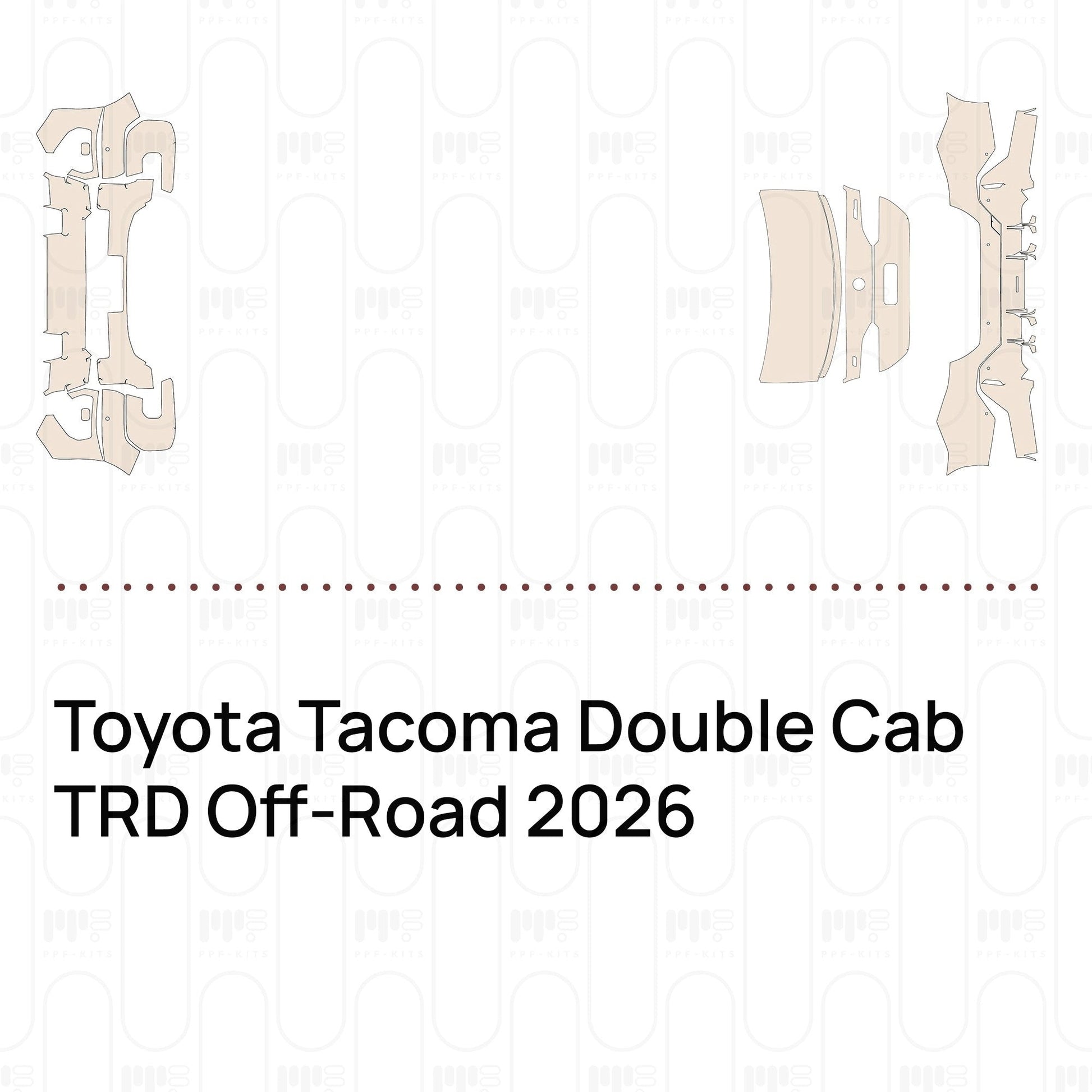 Pre-CutPPFToyotaTacomaDoubleCabTRDOff-Road2026