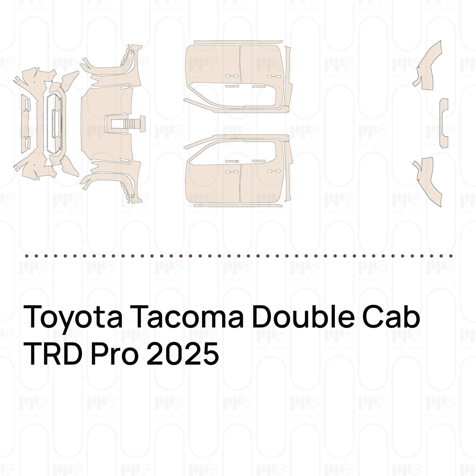 Pre-CutPPFToyotaTacomaDoubleCabTRDPro2025