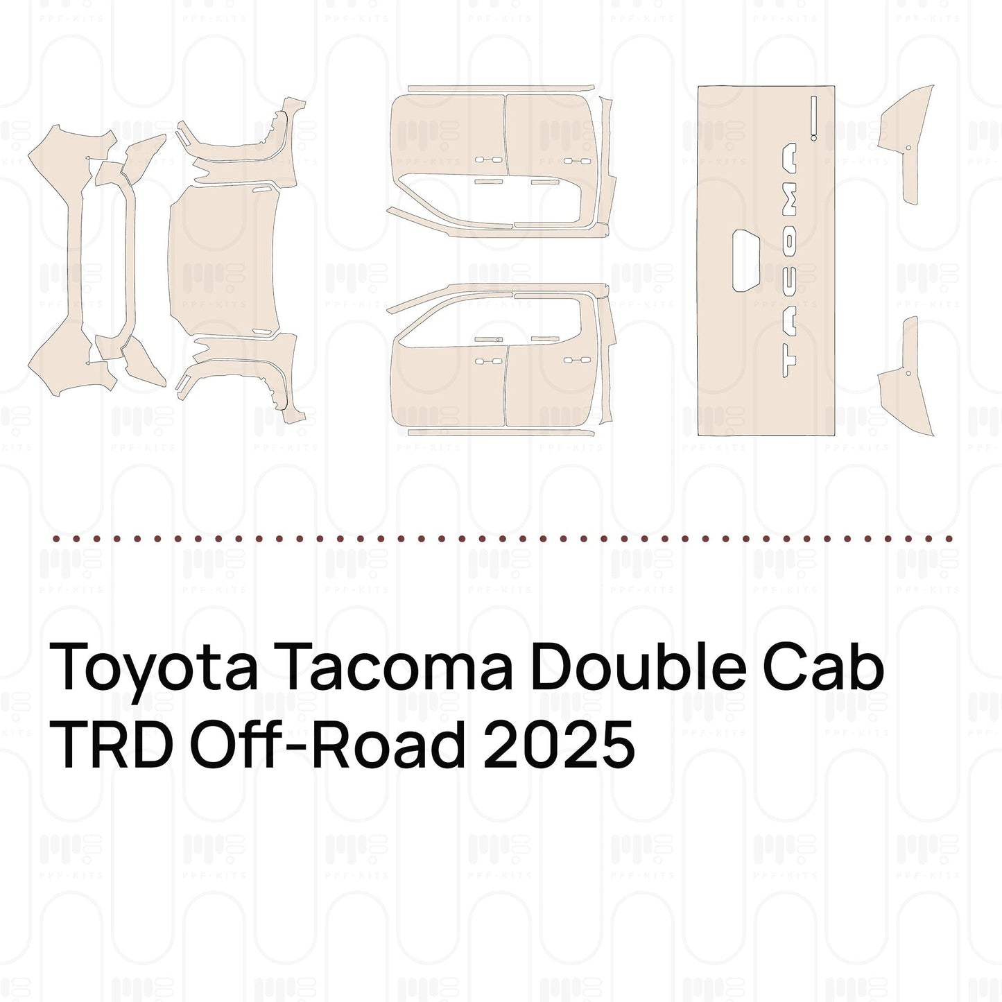 Pre-CutPPFToyotaTacomaDoubleCabTRDOff-Road2025